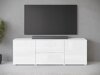 TV-bord Sarasota 190 (Hvid + Glansfuld hvid)