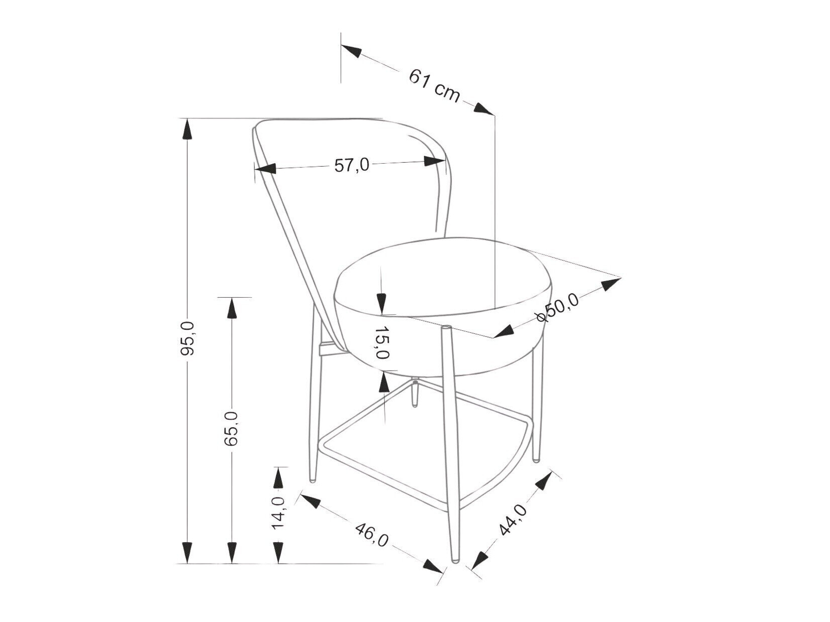 Counterstol Houston 1919 (Beige)