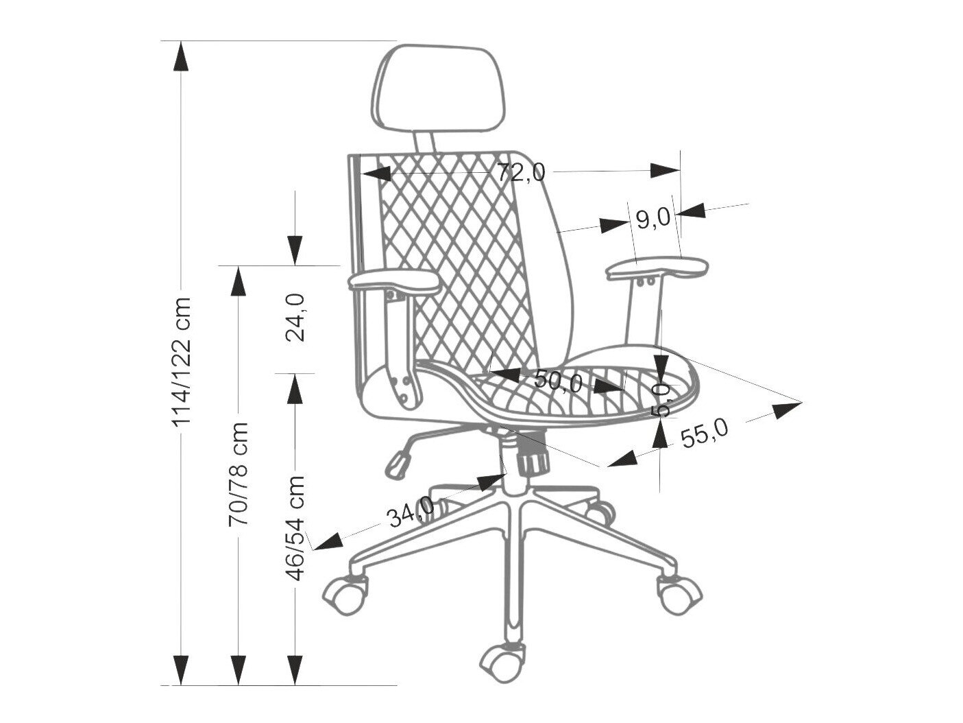 Kontorstol Houston 1925 (Beige)