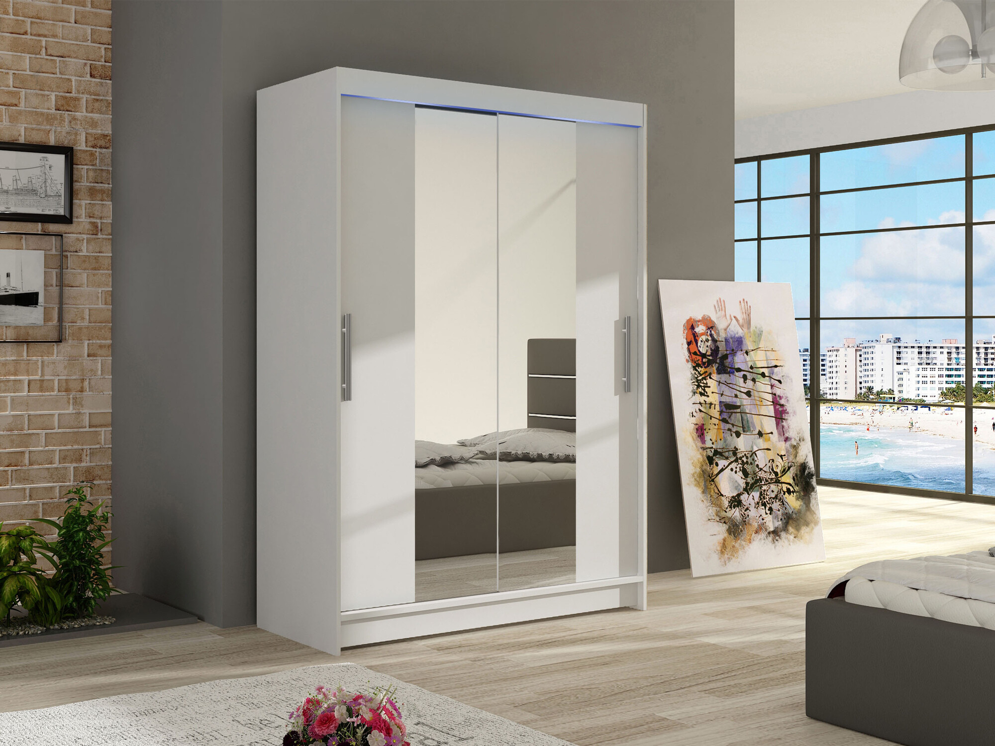 Garderobeskab Closico Pacron II (Hvid)