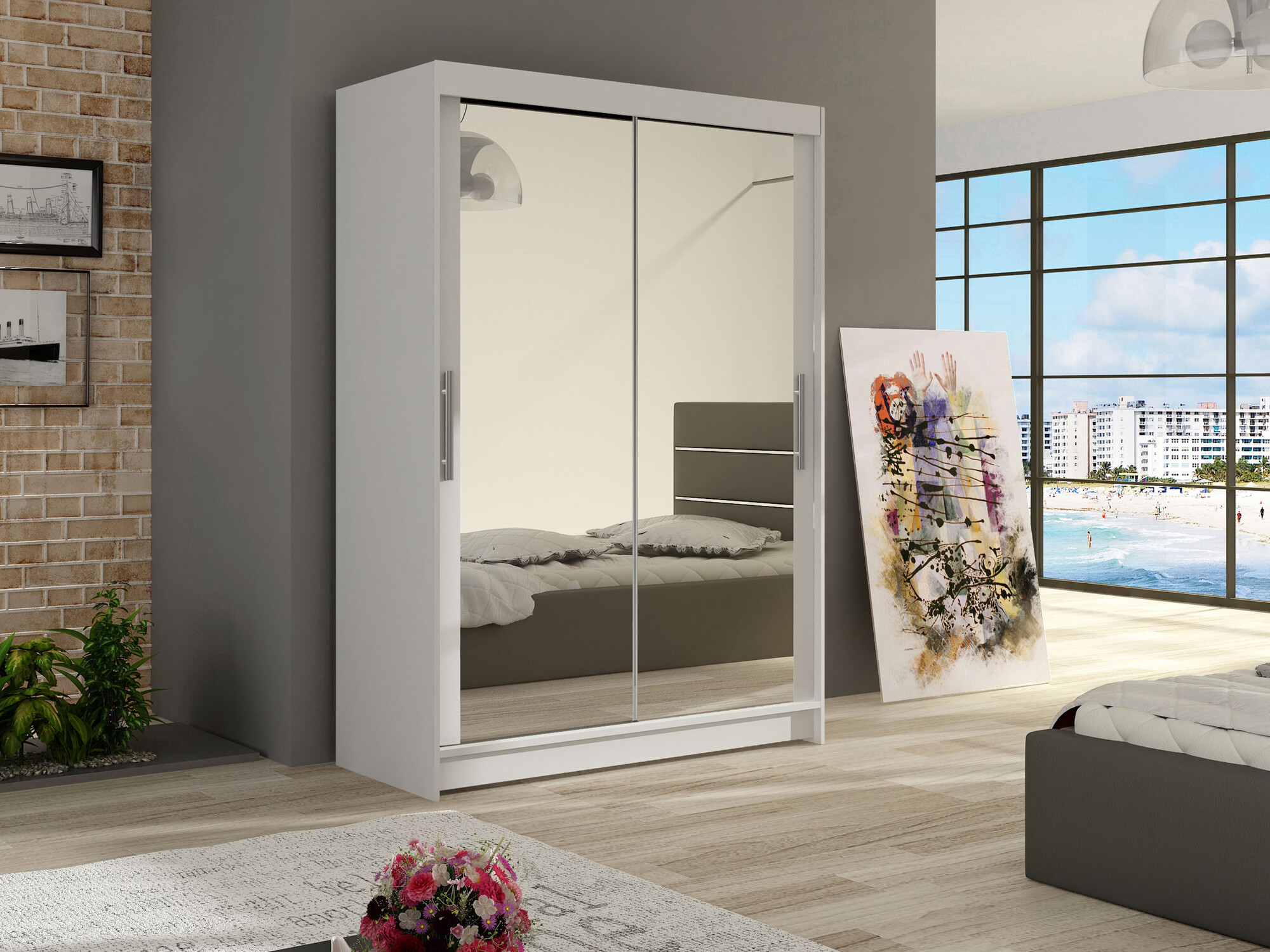 Garderobeskab Closico Pacron VII (Hvid)
