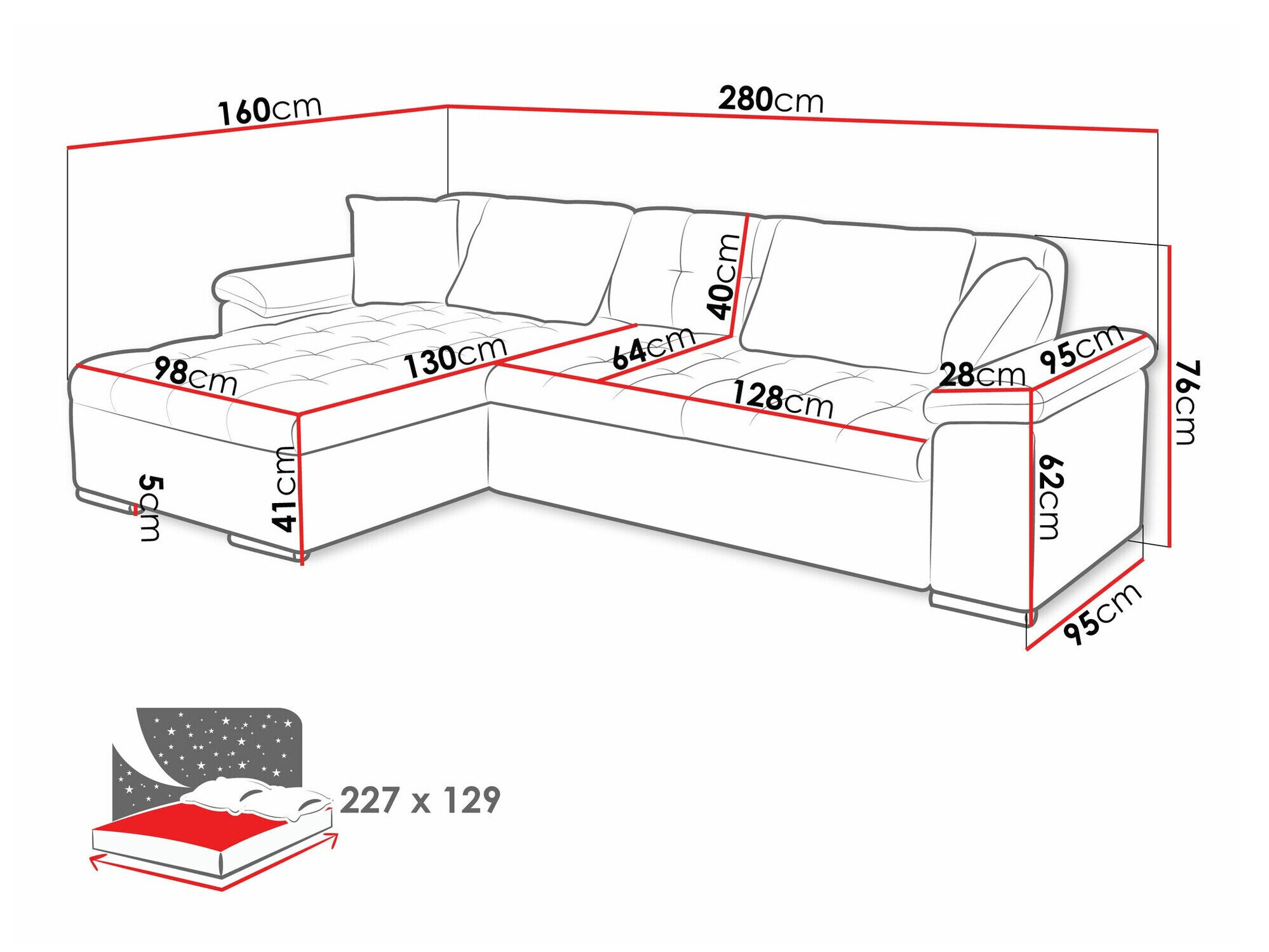 Hjørnesofa Comfivo 107 (Uttario Velvet 2951)