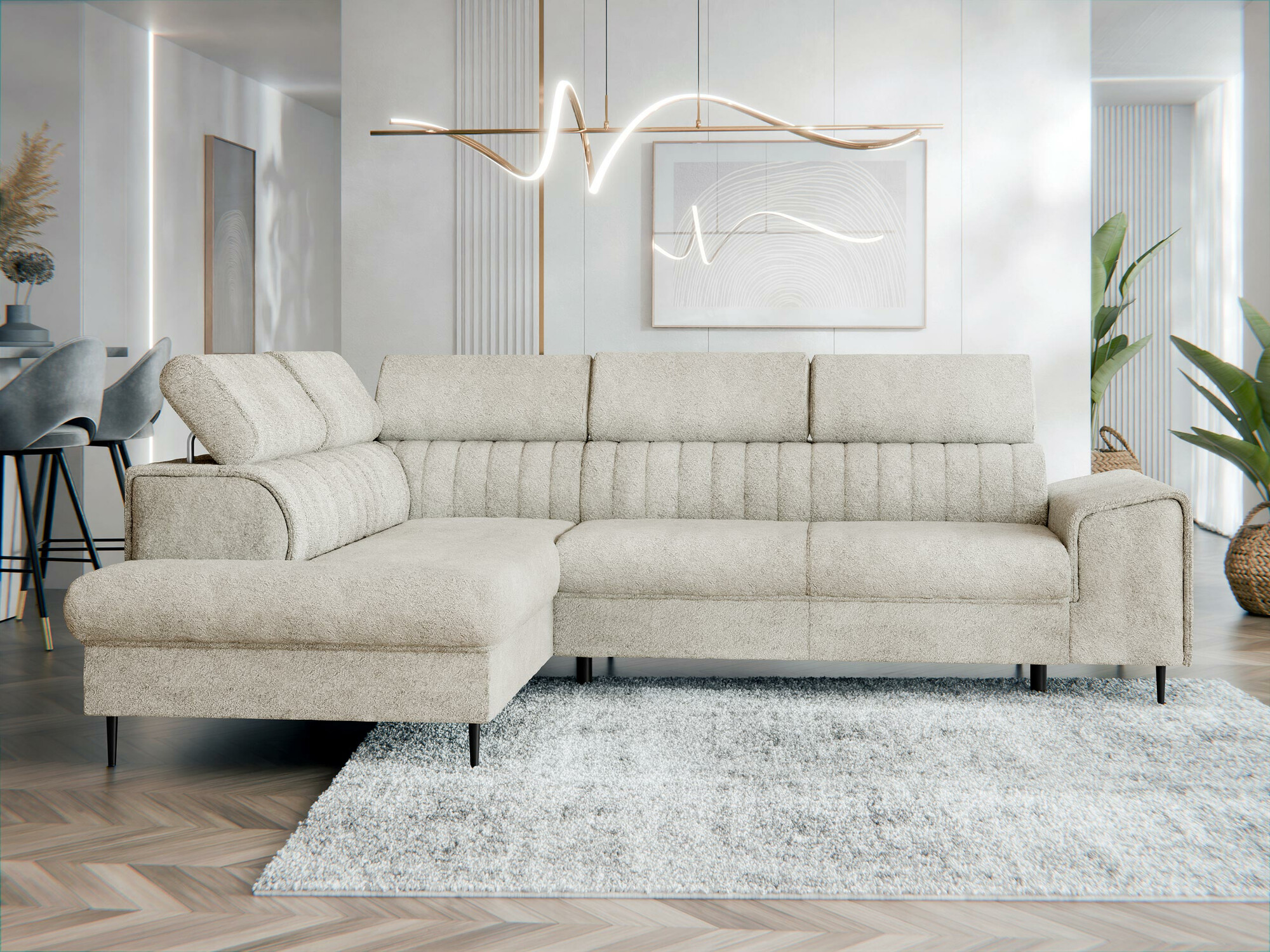 Hjørnesofa Comfivo Universum (Coral 65)