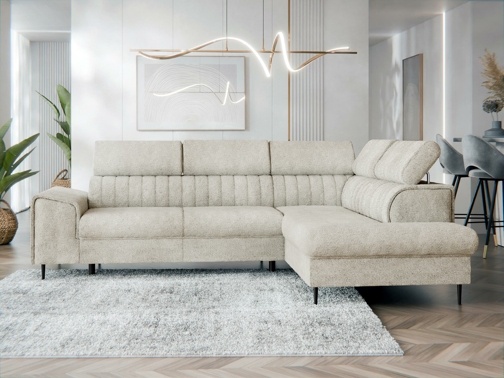 Hjørnesofa Comfivo Universum (Coral 65)