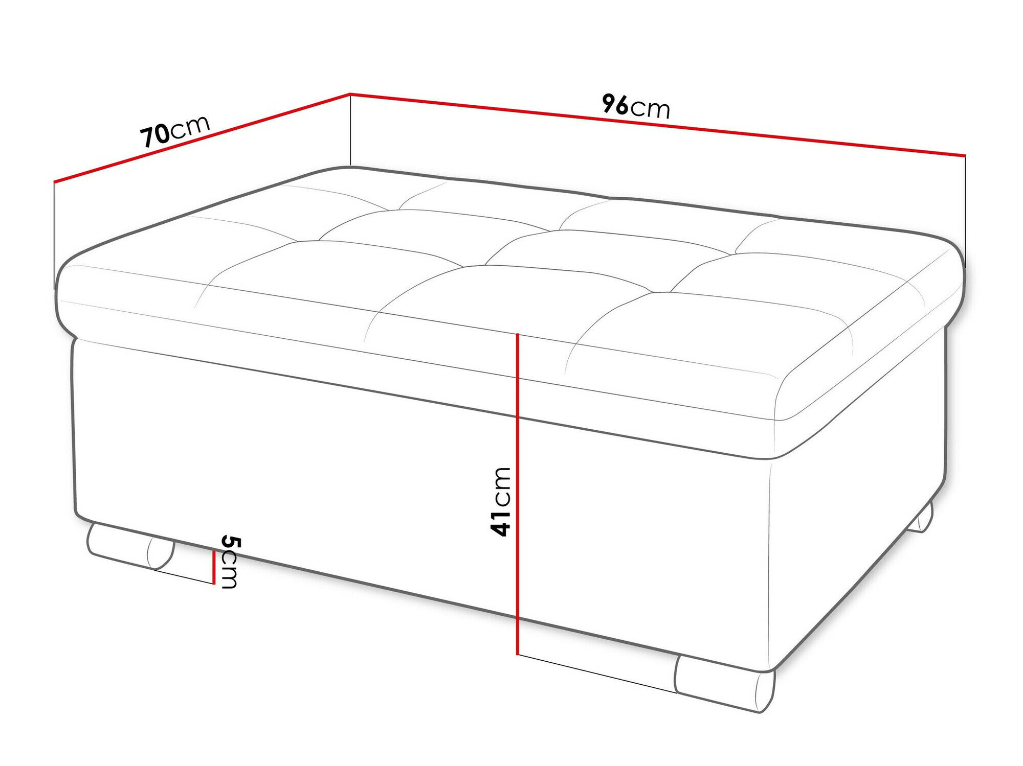 Polstret bænk Comfivo 118 (Coral 75)