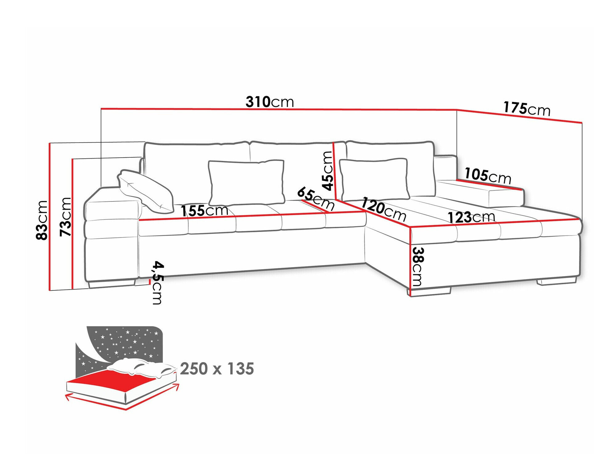 Hjørnesofa Comfivo 113 (Magic Velvet 2243)