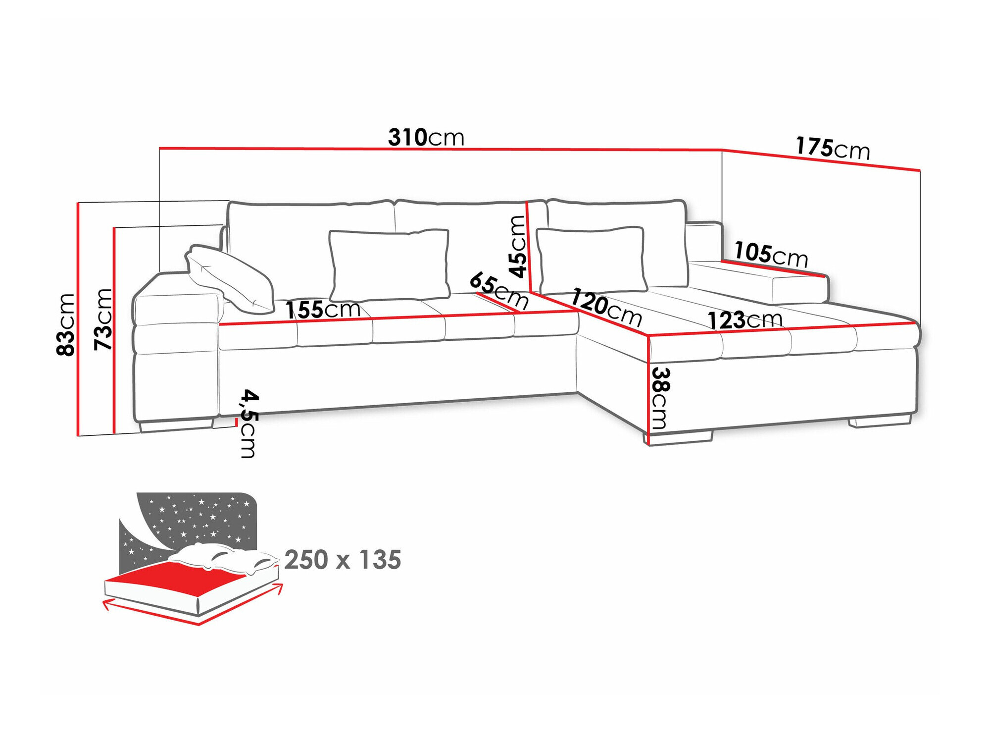 Hjørnesofa Comfivo 113 (Magic Velvet 2243)
