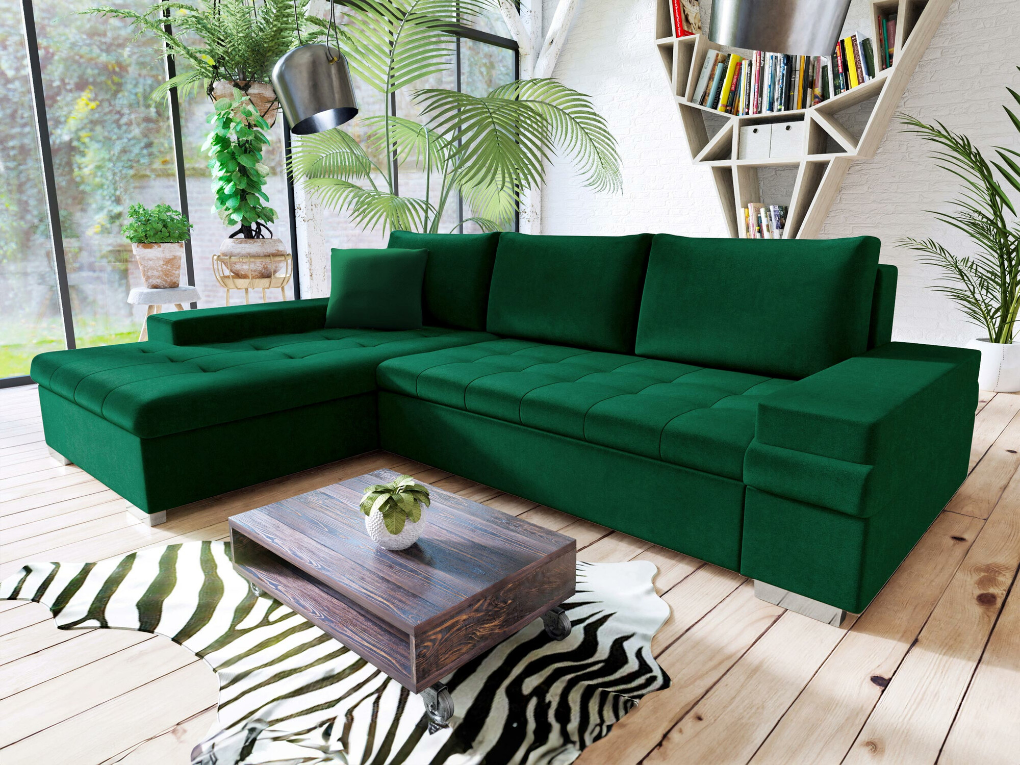 Hjørnesofa Comfivo Olivetum I (Magic Velvet 2225)