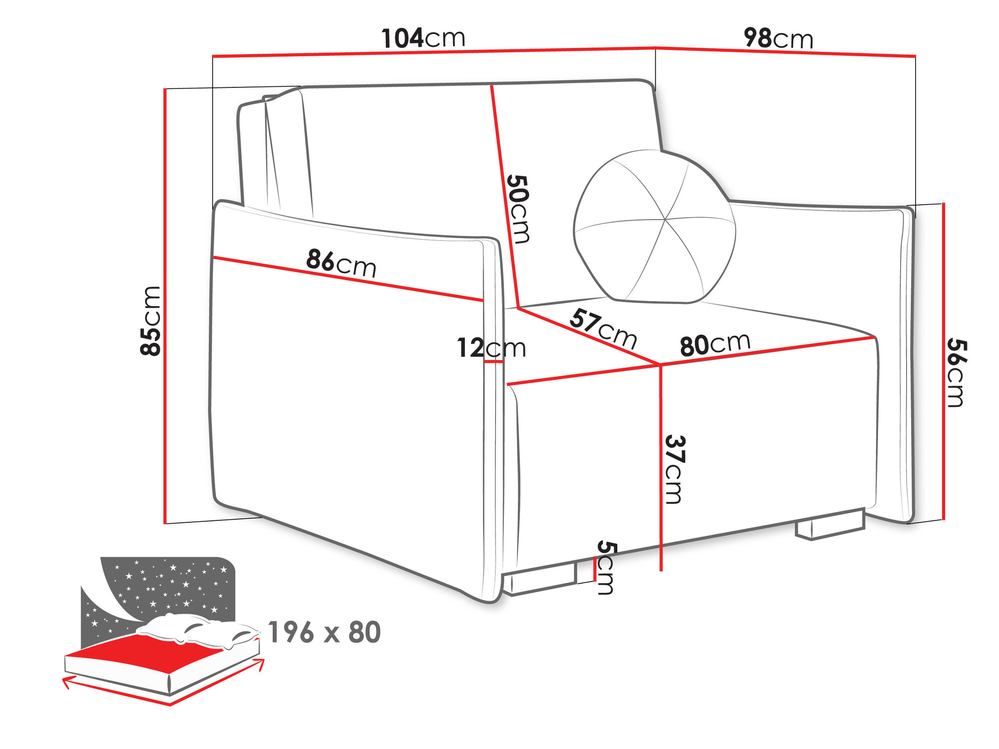 Lænestol Columbus 222 (Soul 8)
