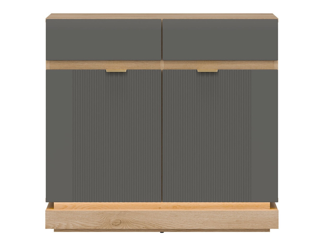 Kommode Teselbu 102 (Grå + Egetræ)