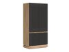 Garderobeskab Teselbu 113 (Antracit + Egetræ)