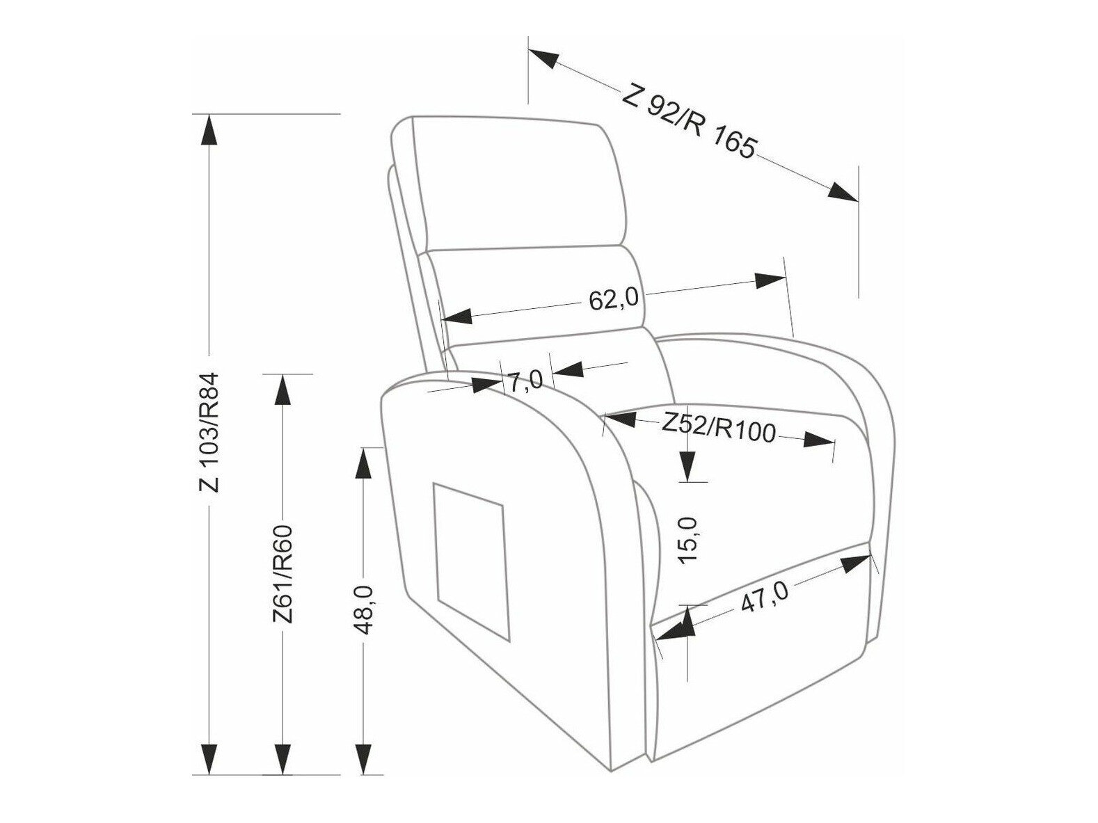 Hvilestol Houston 1954 (Beige)