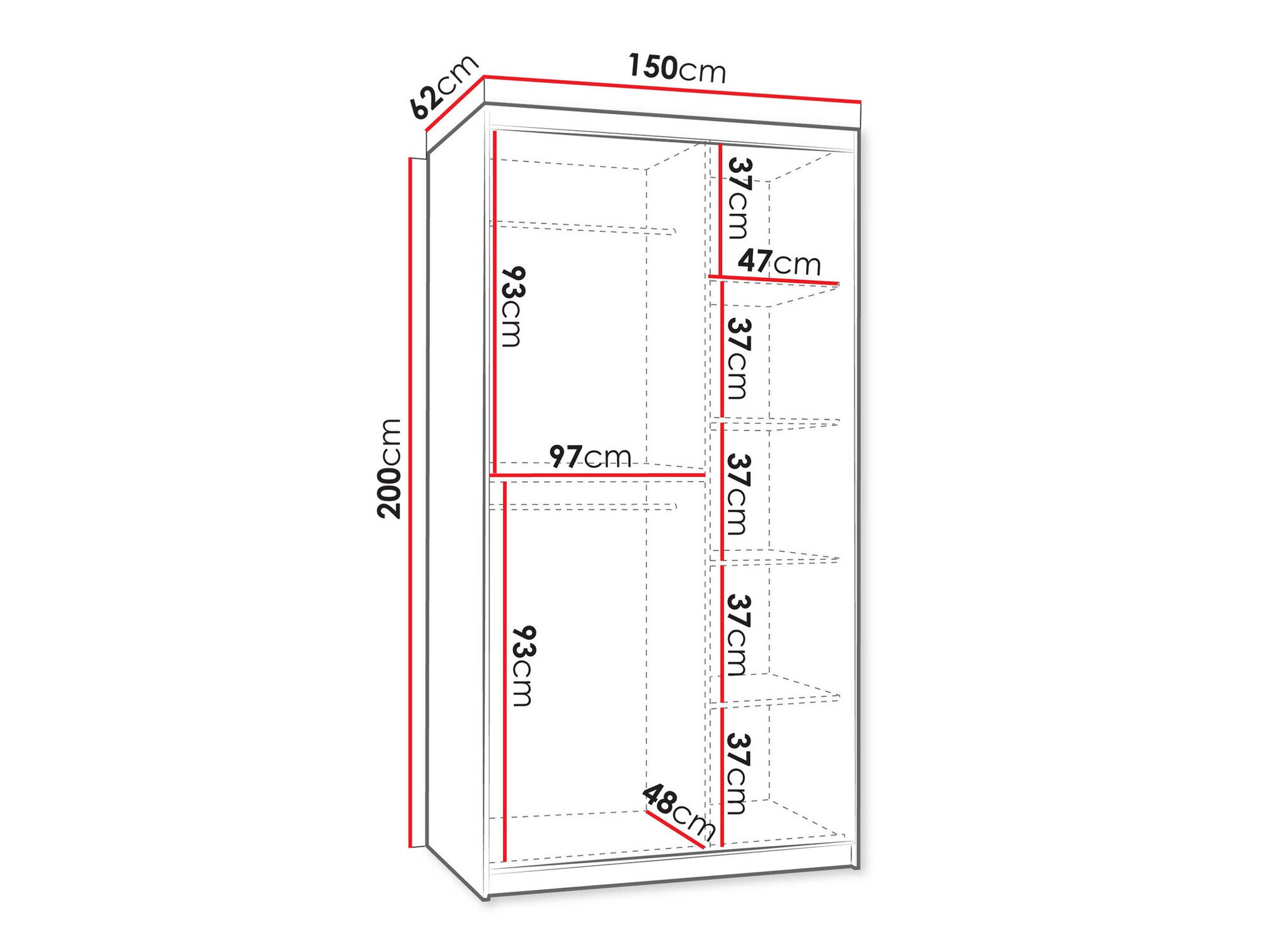 Garderobeskab Hartford 503 (Kashmir)