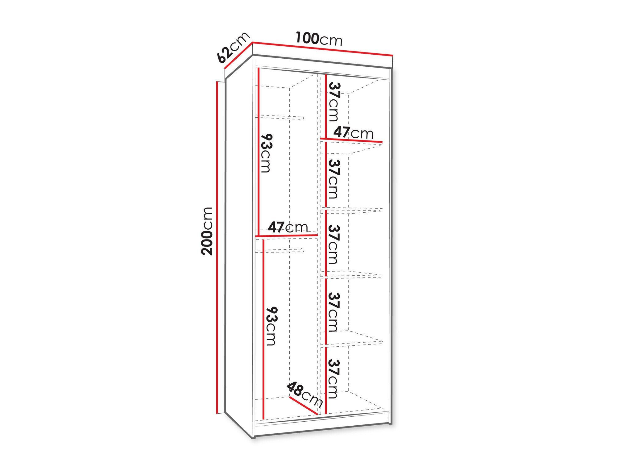 Garderobeskab Hartford 505 (Kashmir)
