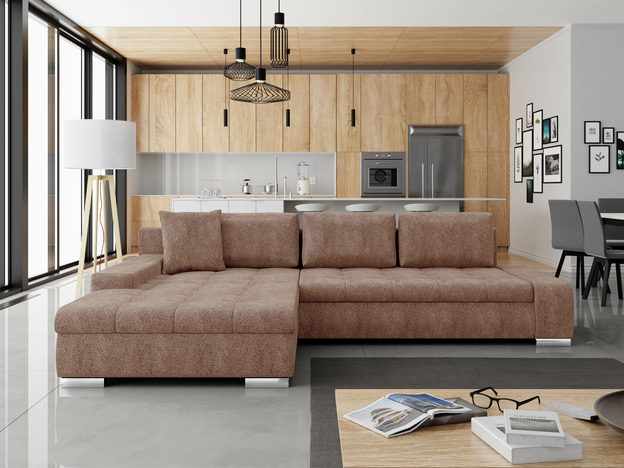 Hjørnesofa Comfivo Nitor II (Coral 45)