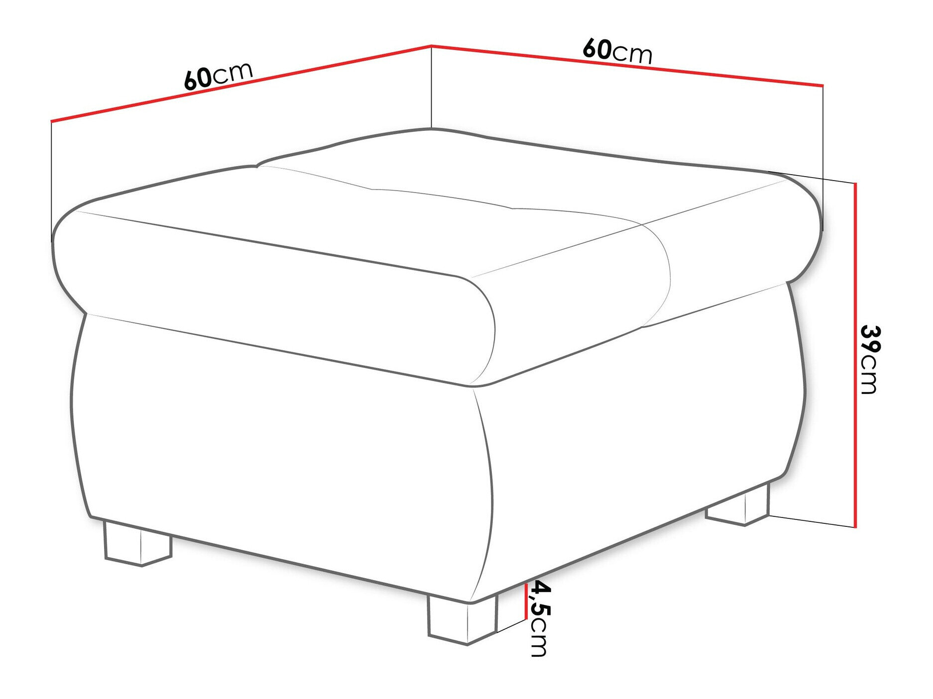 Puf Comfivo 122 (Coral 45)