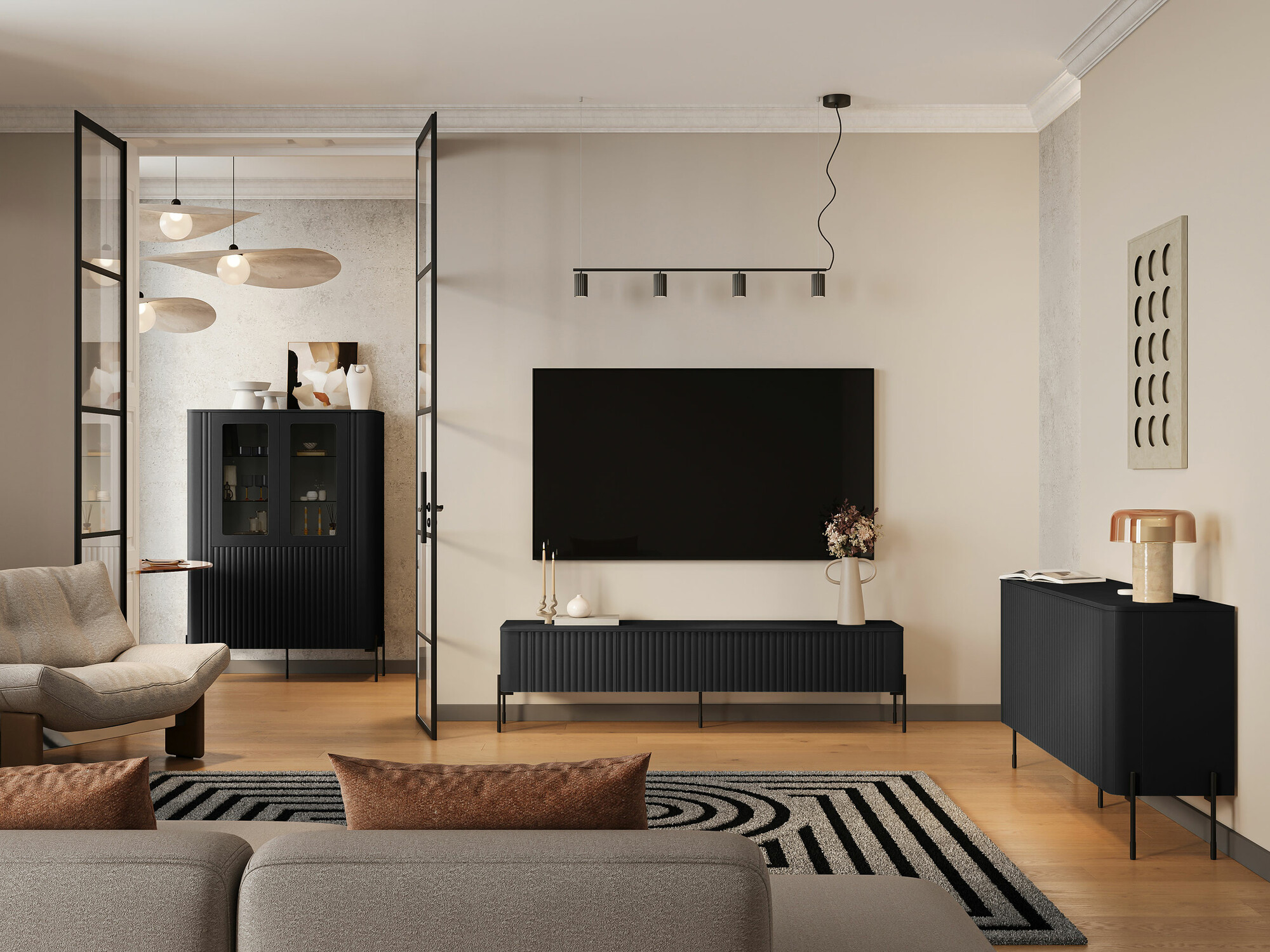 Stuemøbelsæt Nobilitas (Sort)