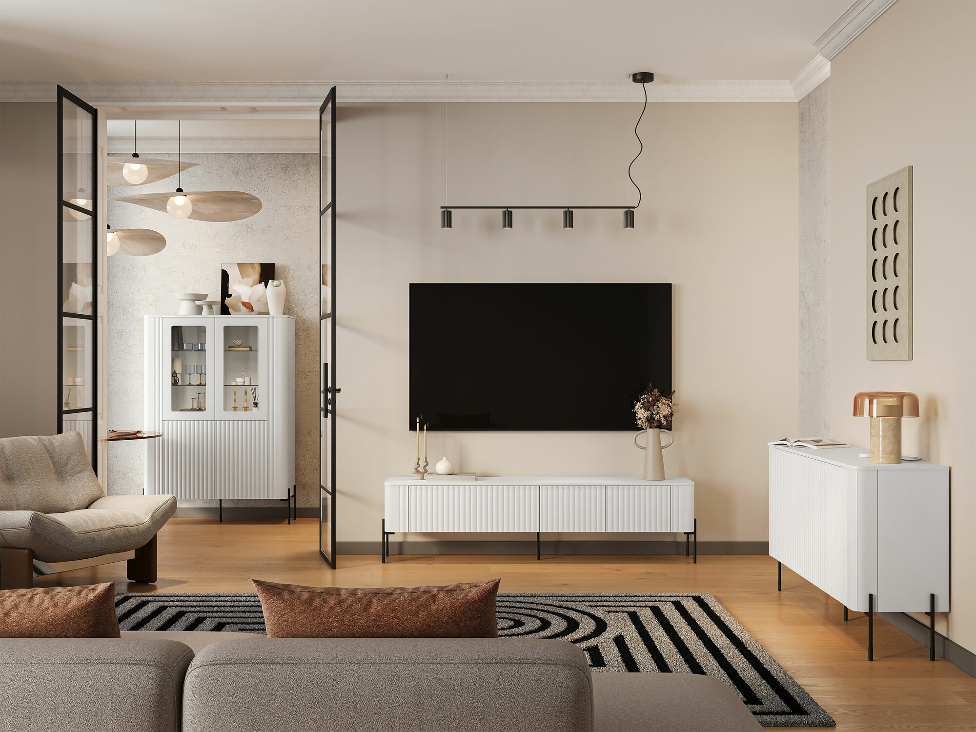 TV-bord Nobilitas (Hvid)
