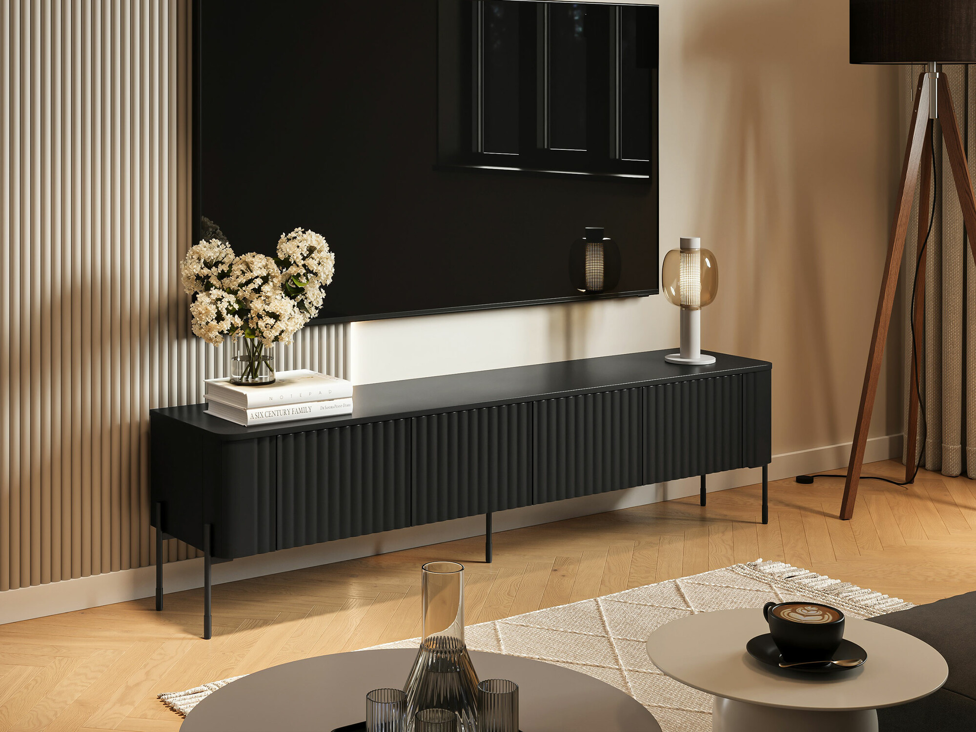 TV-bord Nobilitas (Sort)
