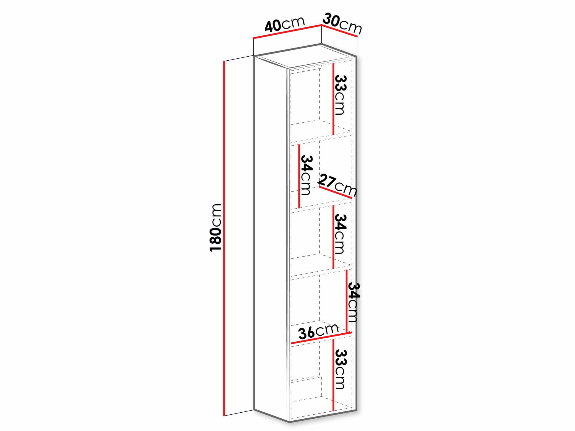 Vægreol Venenou 128 (Sort + Blank sort)
