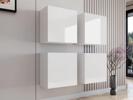 Skabssæt Venenou 143 (Hvid + Glansfuld hvid)