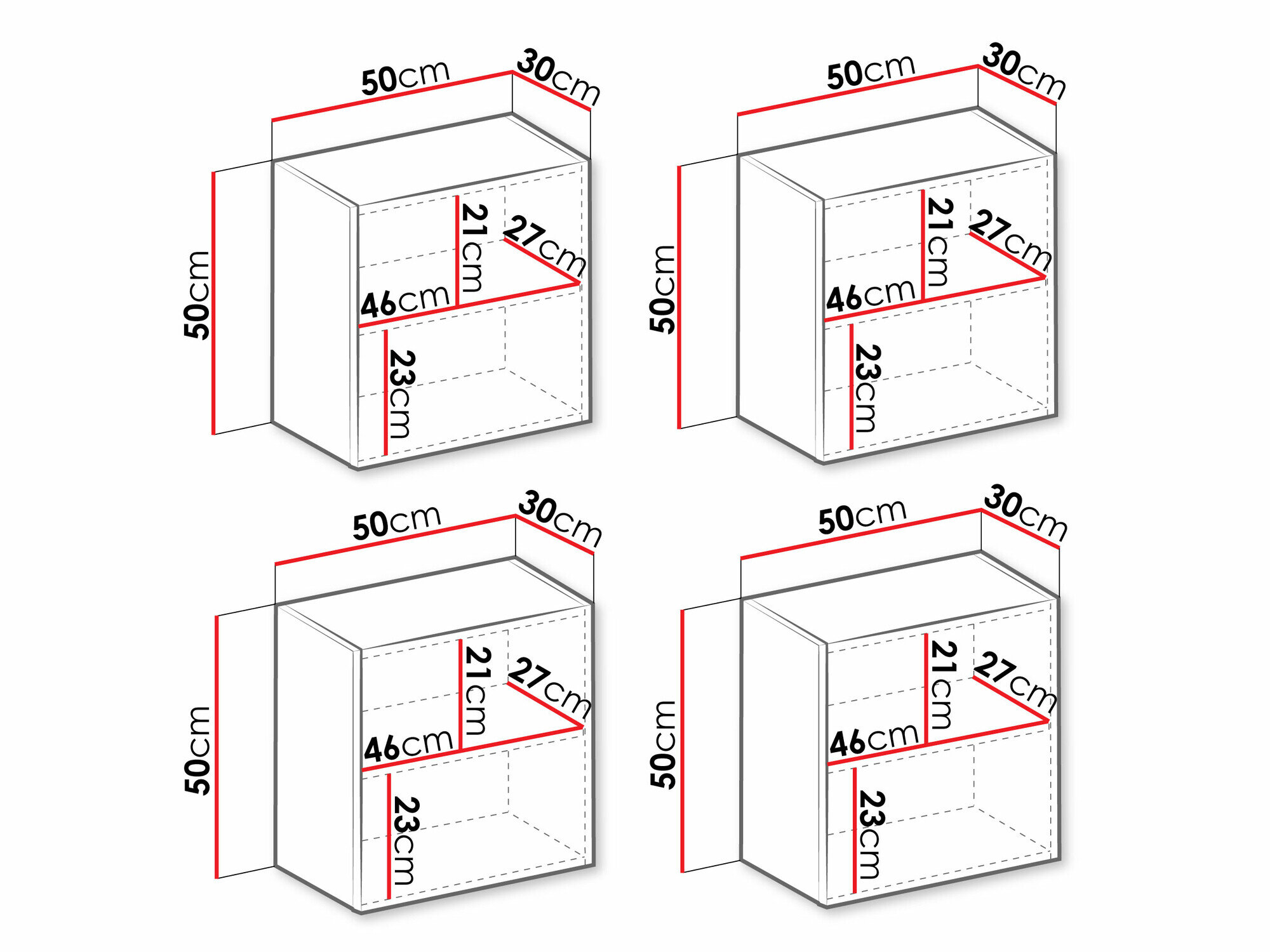 Skabssæt Venenou 143 (Sort + Blank sort)