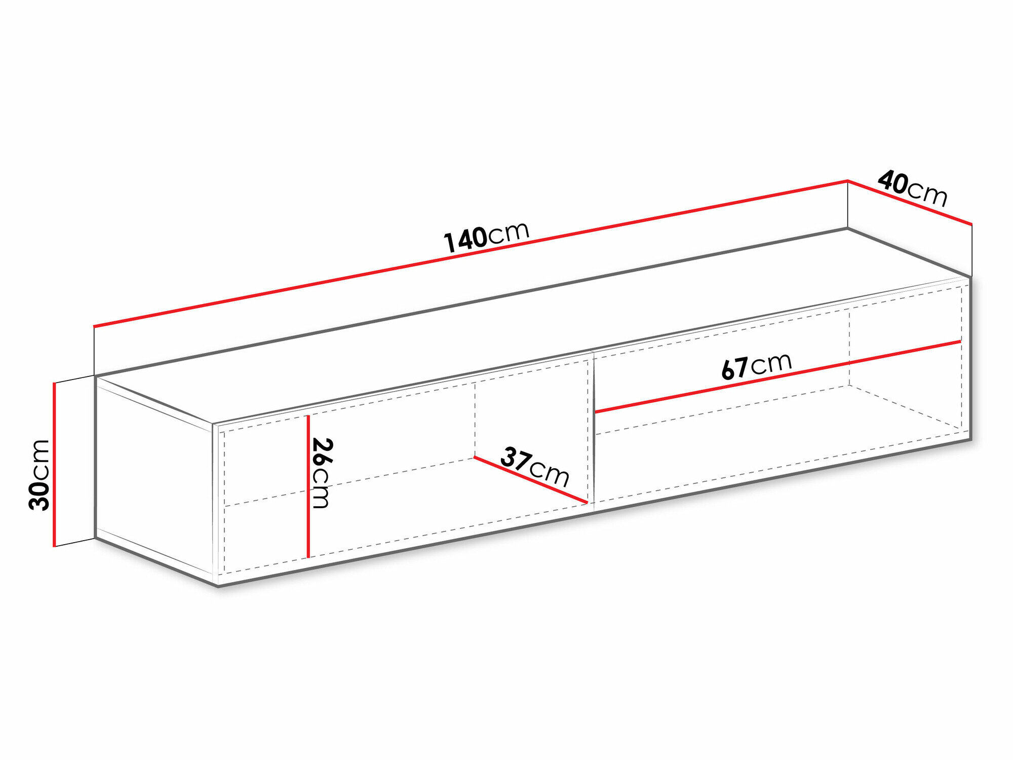 TV-bord Venenou 125 (Wotan eg)