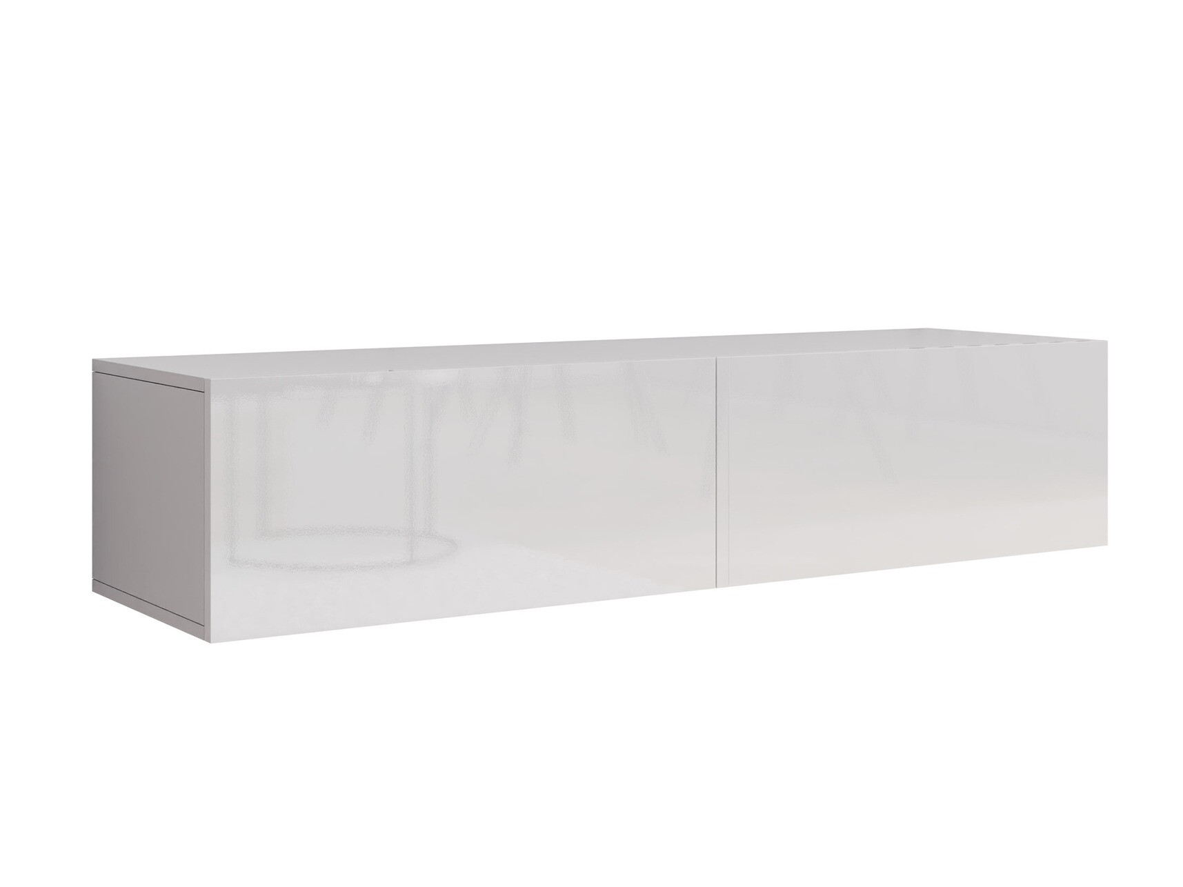 TV-bord Vilrin II (Hvid + Glansfuld hvid)