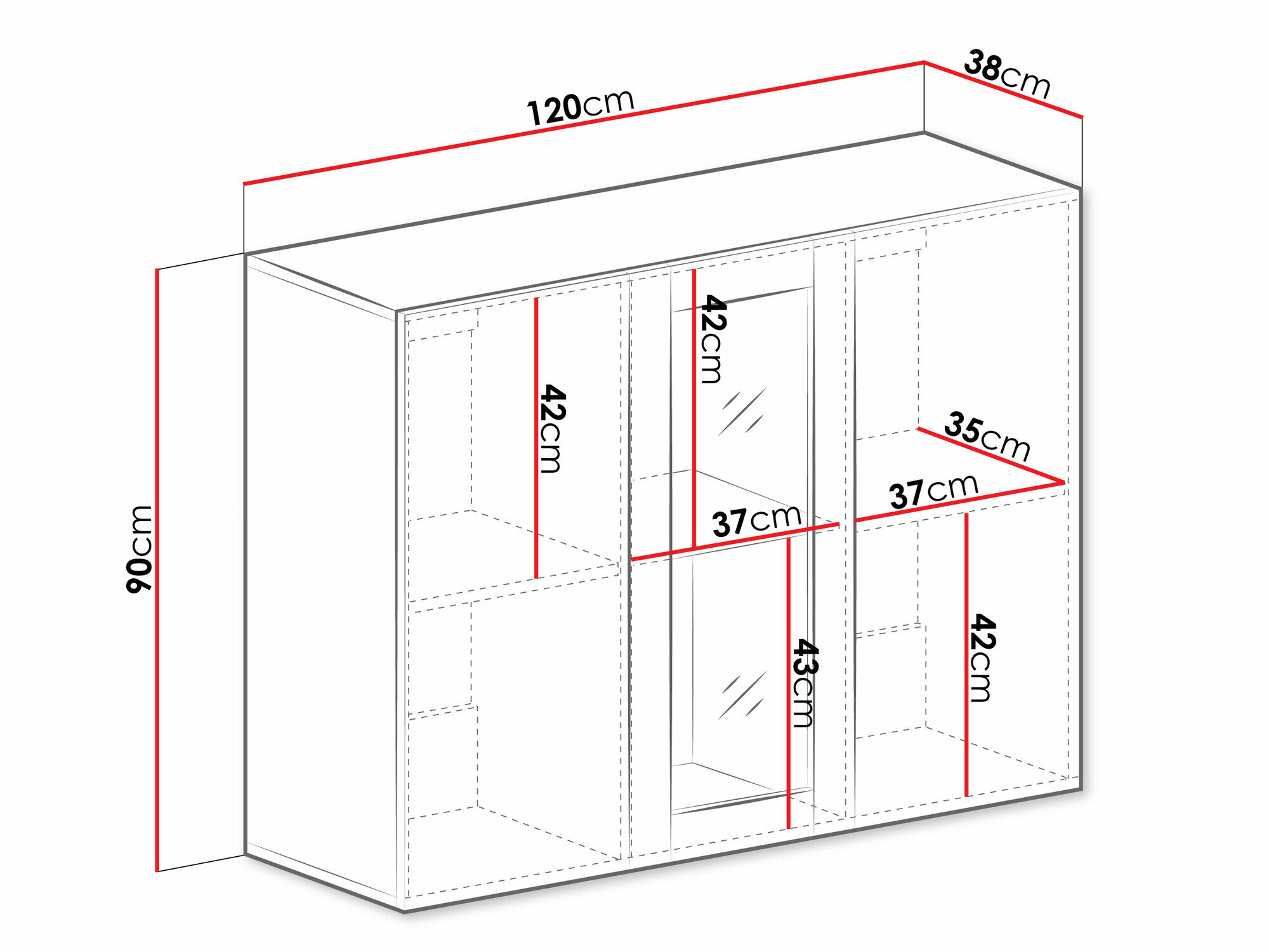 Vægskab Venenou 126