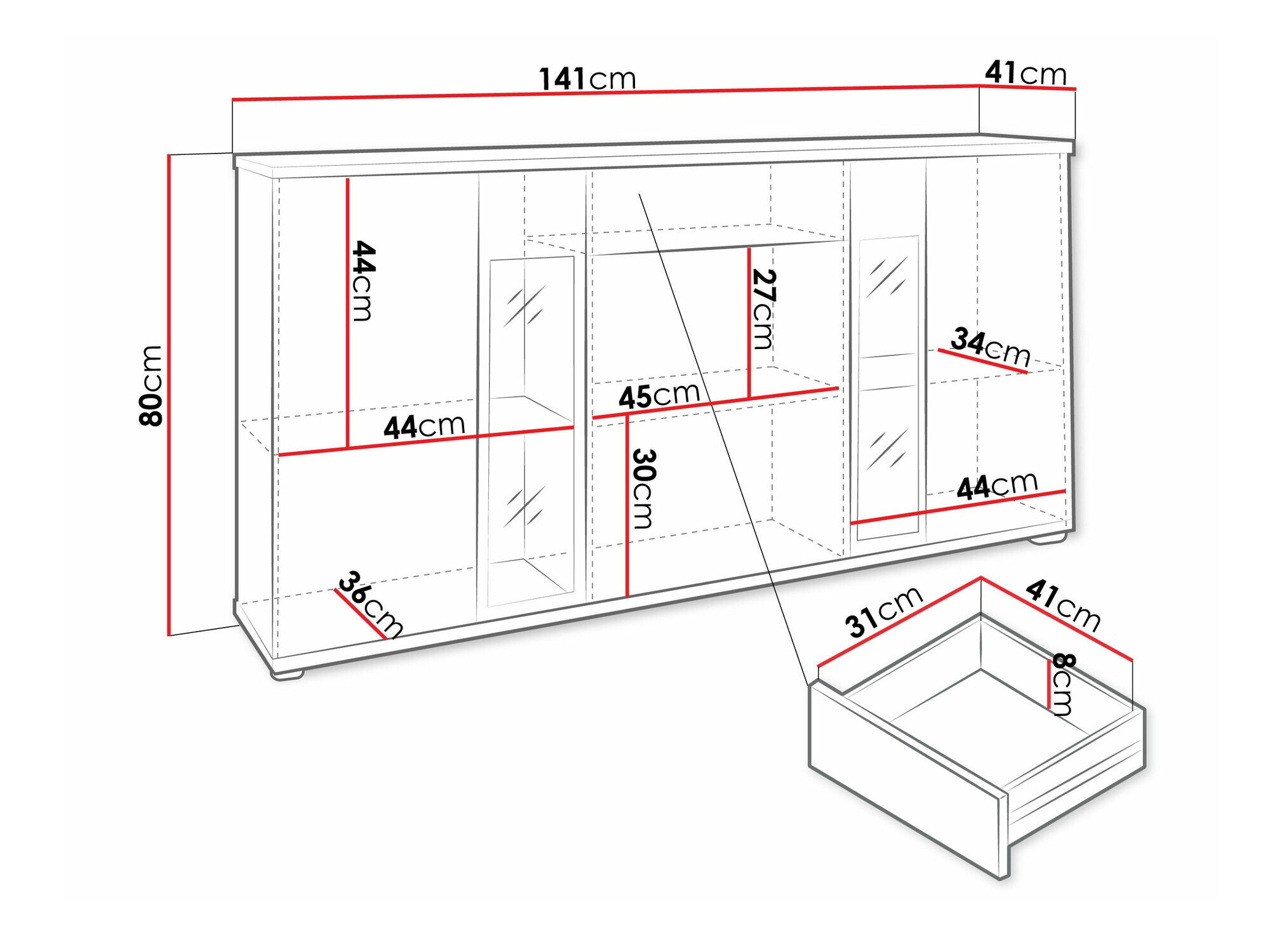 Kommode Tucson 114 (Sonoma eg)