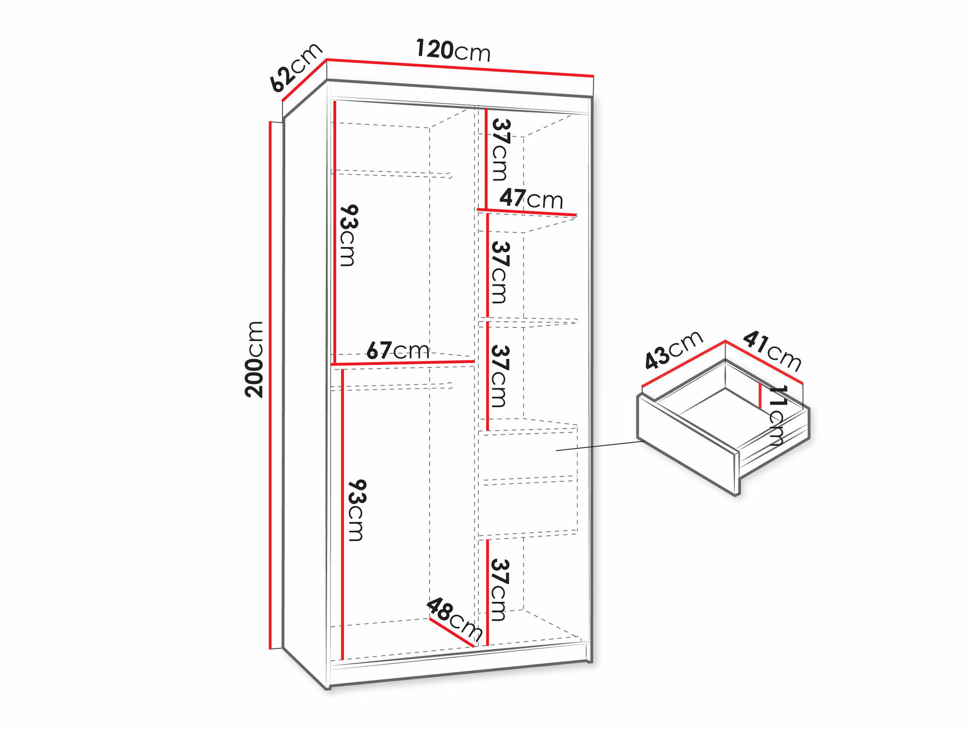 Garderobeskab Hartford 504 (Artisan eg)