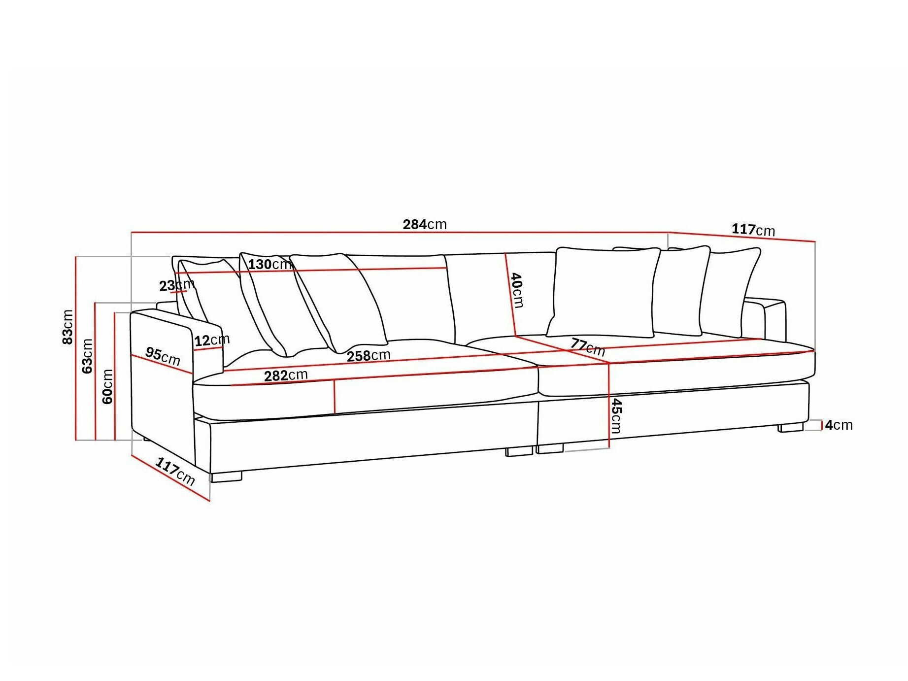 Sofa Tivsoe 107 (Trenza 01)