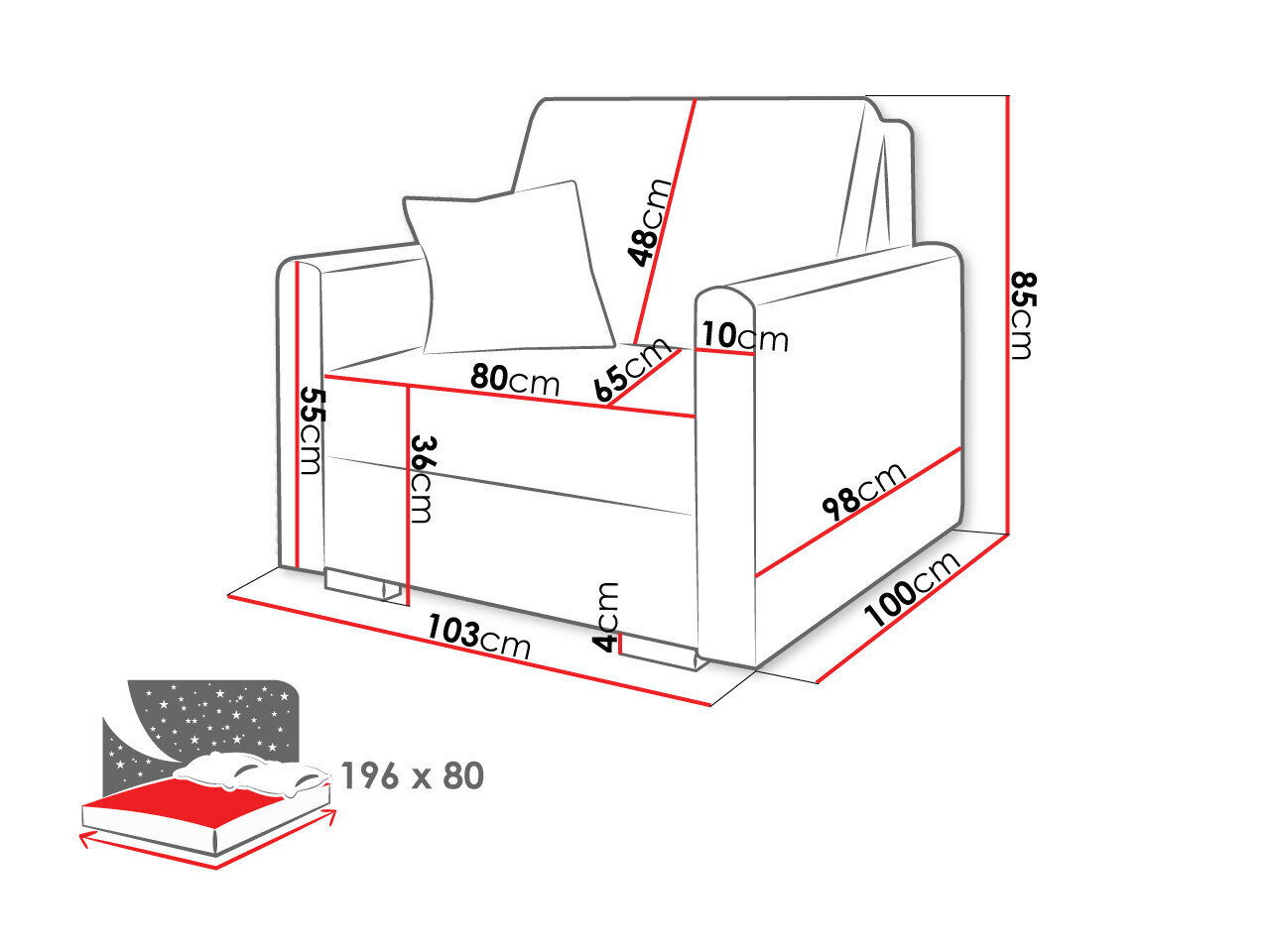 Lænestol Columbus 207 (Tilia 77)