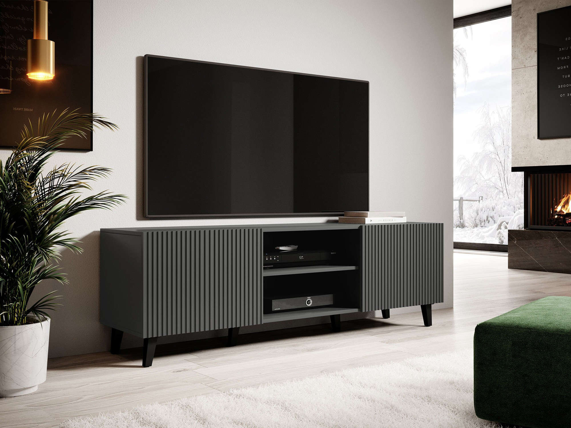 TV-bord Comes (Antracit)