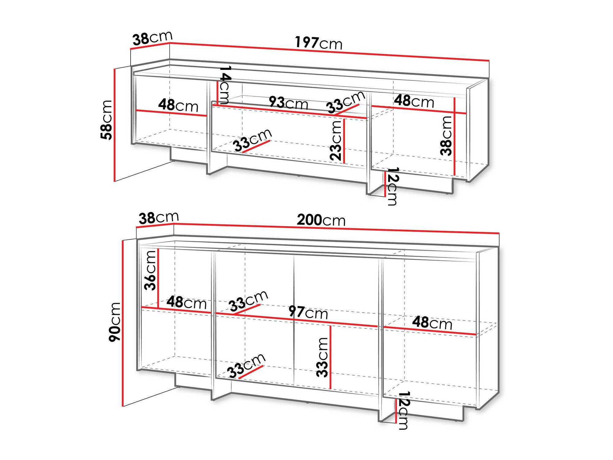 Stuemøbelsæt Parma 107 (Mørk eg)