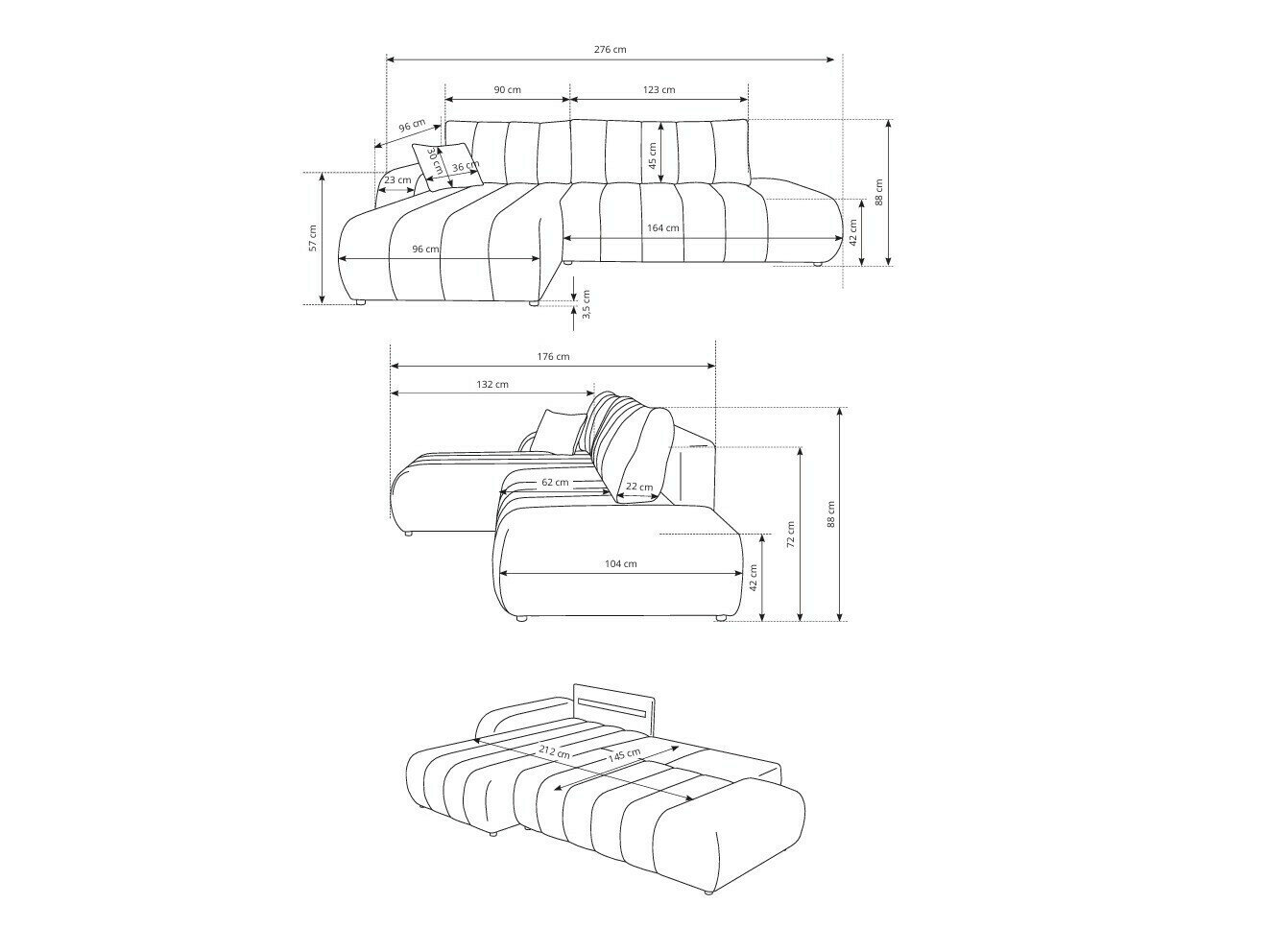 Hjørnesofa Kingston 152 (Lambi 08)