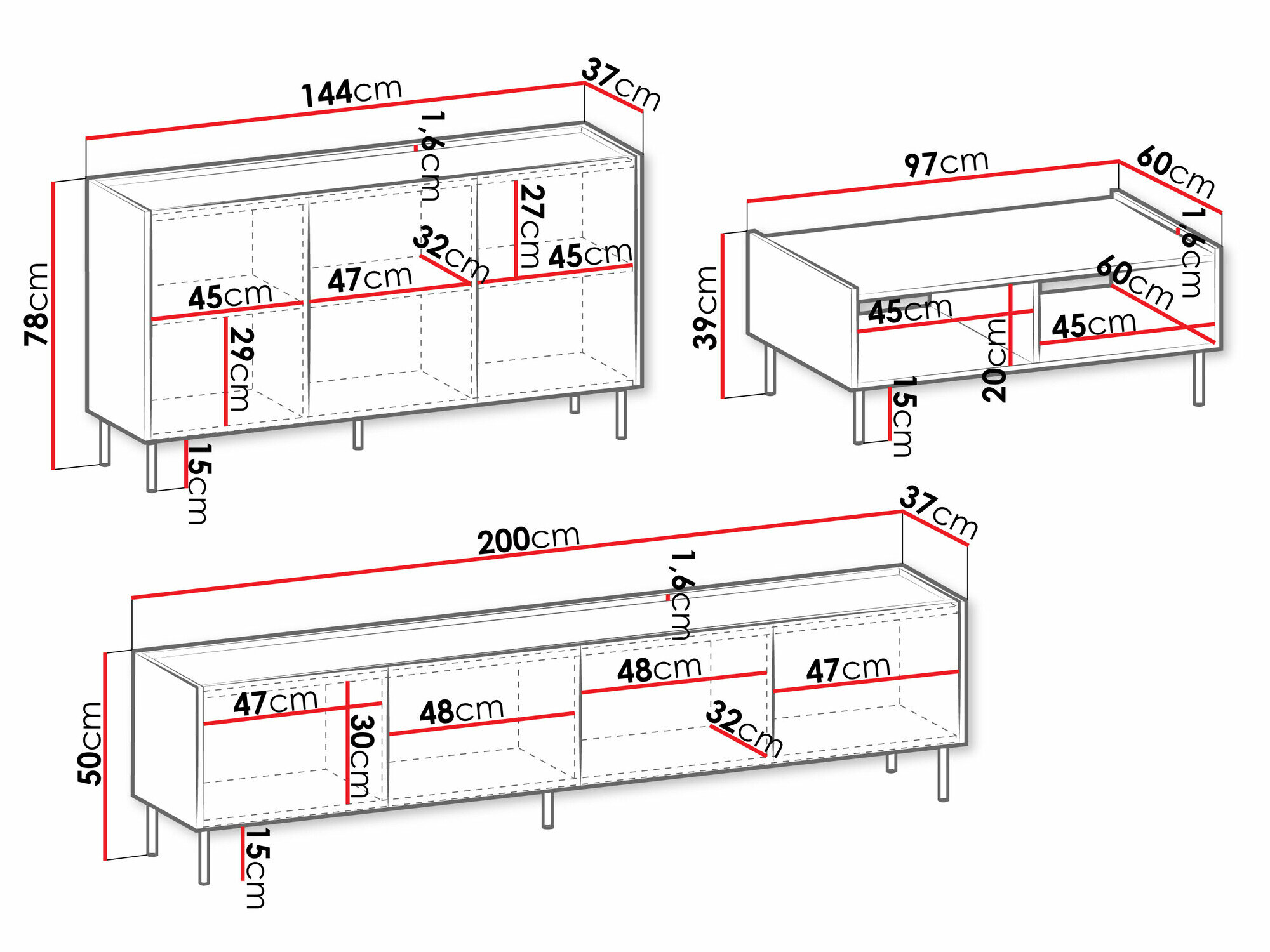 Stuemøbelsæt Comfivo Belviro 105