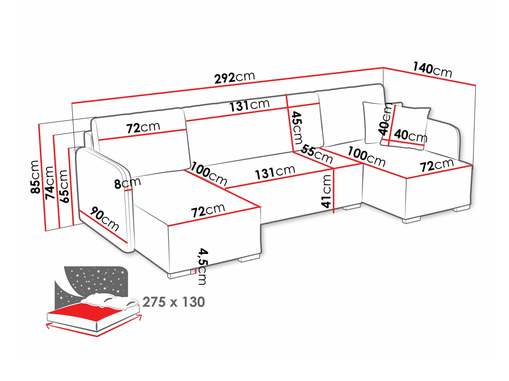 Hjørnesofa Columbus 246 (Velo 621)