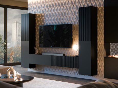 Stuemøbelsæt Calveru 106 (Sort)