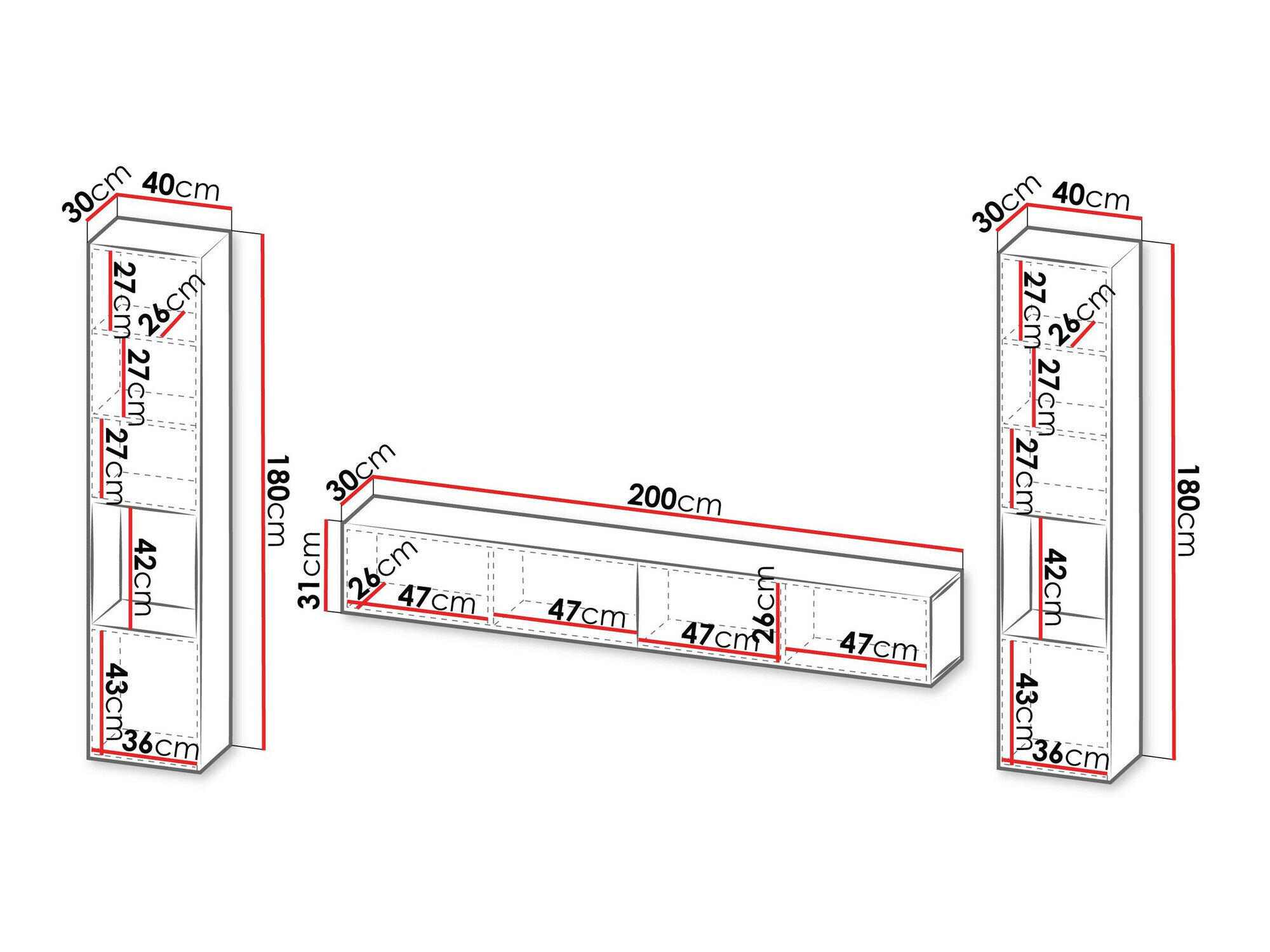 Stuemøbelsæt Calveru 107 (Sort + Wotan eg)