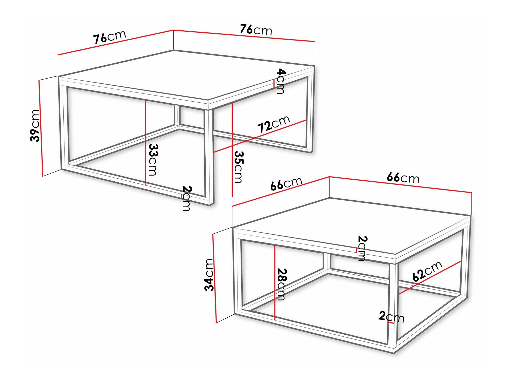 Sofabordssæt Oswego 133 (Kashmir)