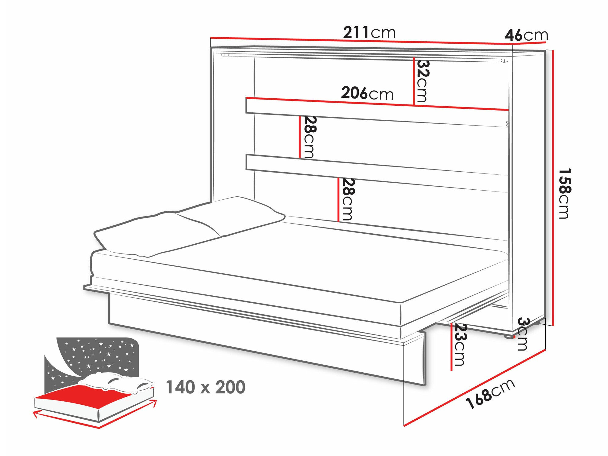 Møbelsæt Concept Pro Lenart Levfere 143
