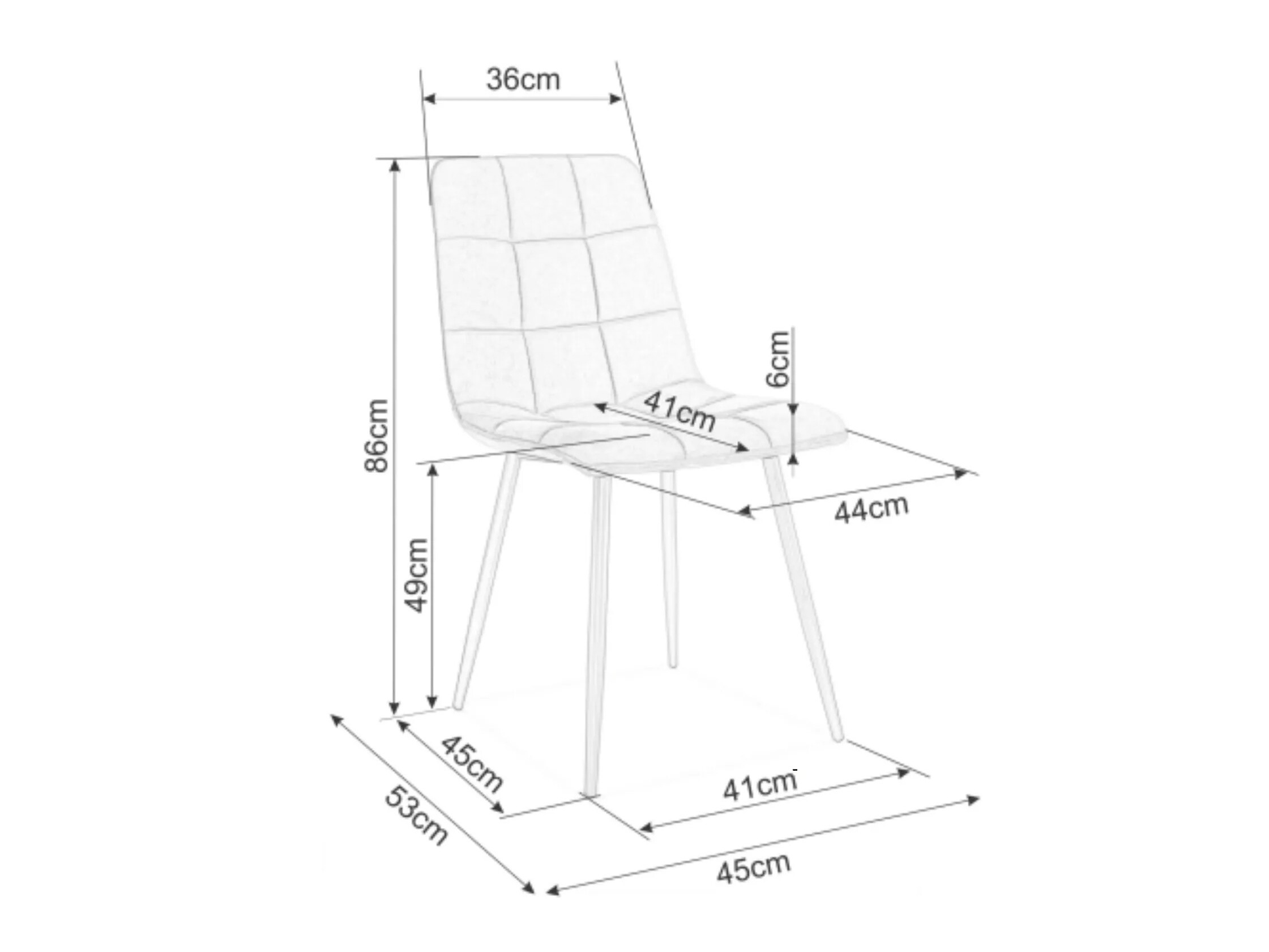 Stol Detroit 755 (Brun)