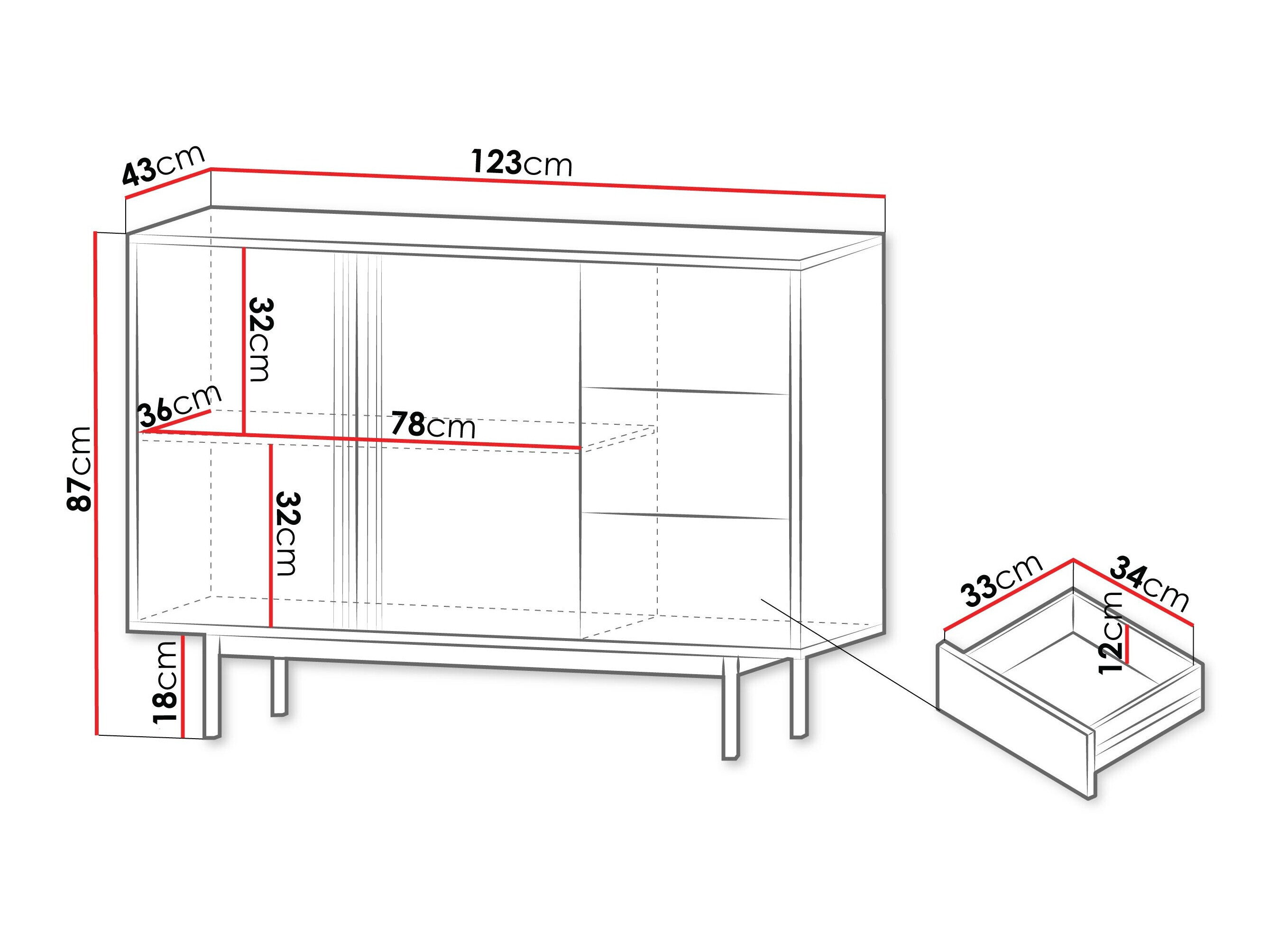 Kommode Levali 106 (Egetræ)