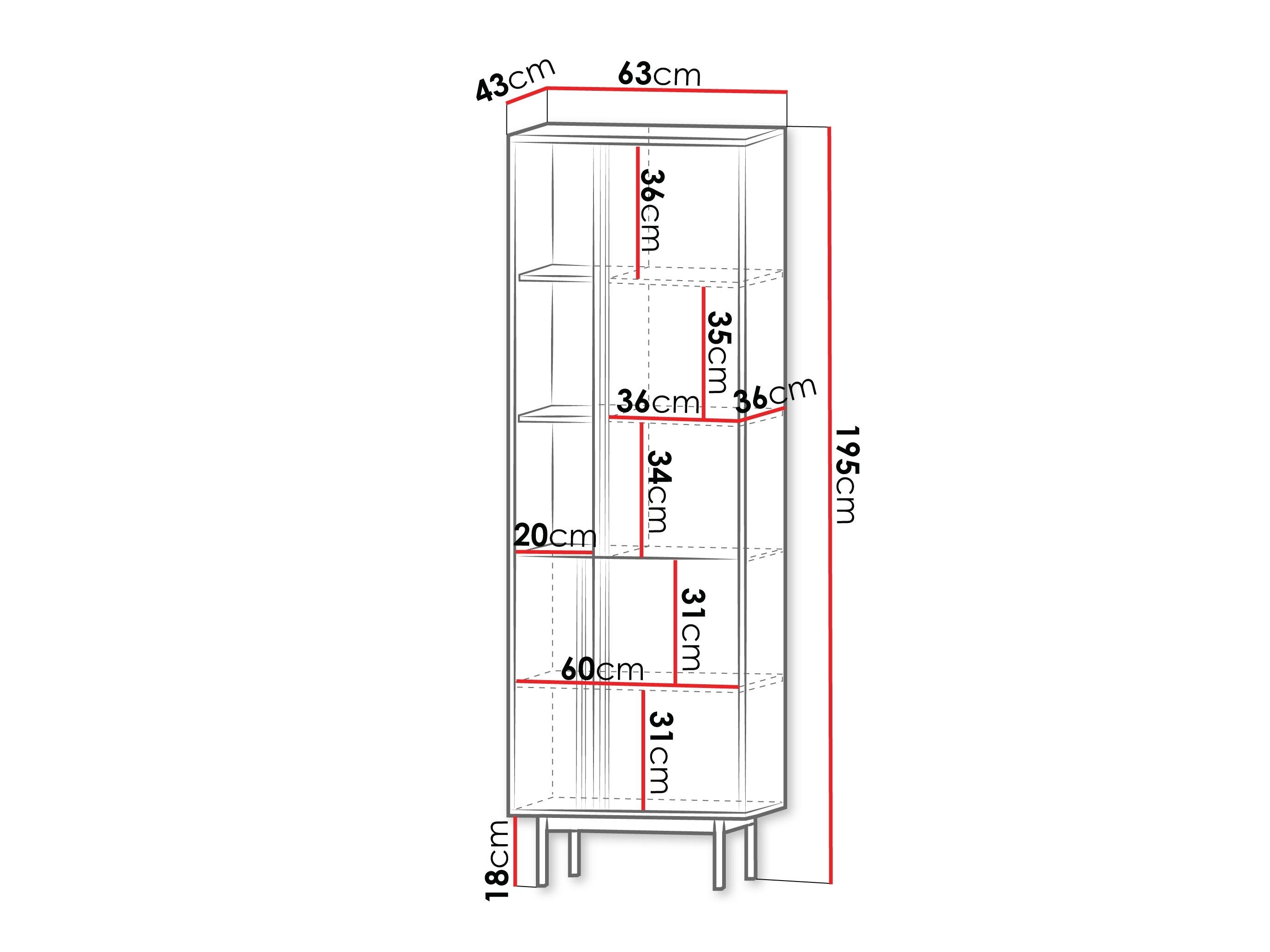 Reol Levali 102 (Støvet grøn)