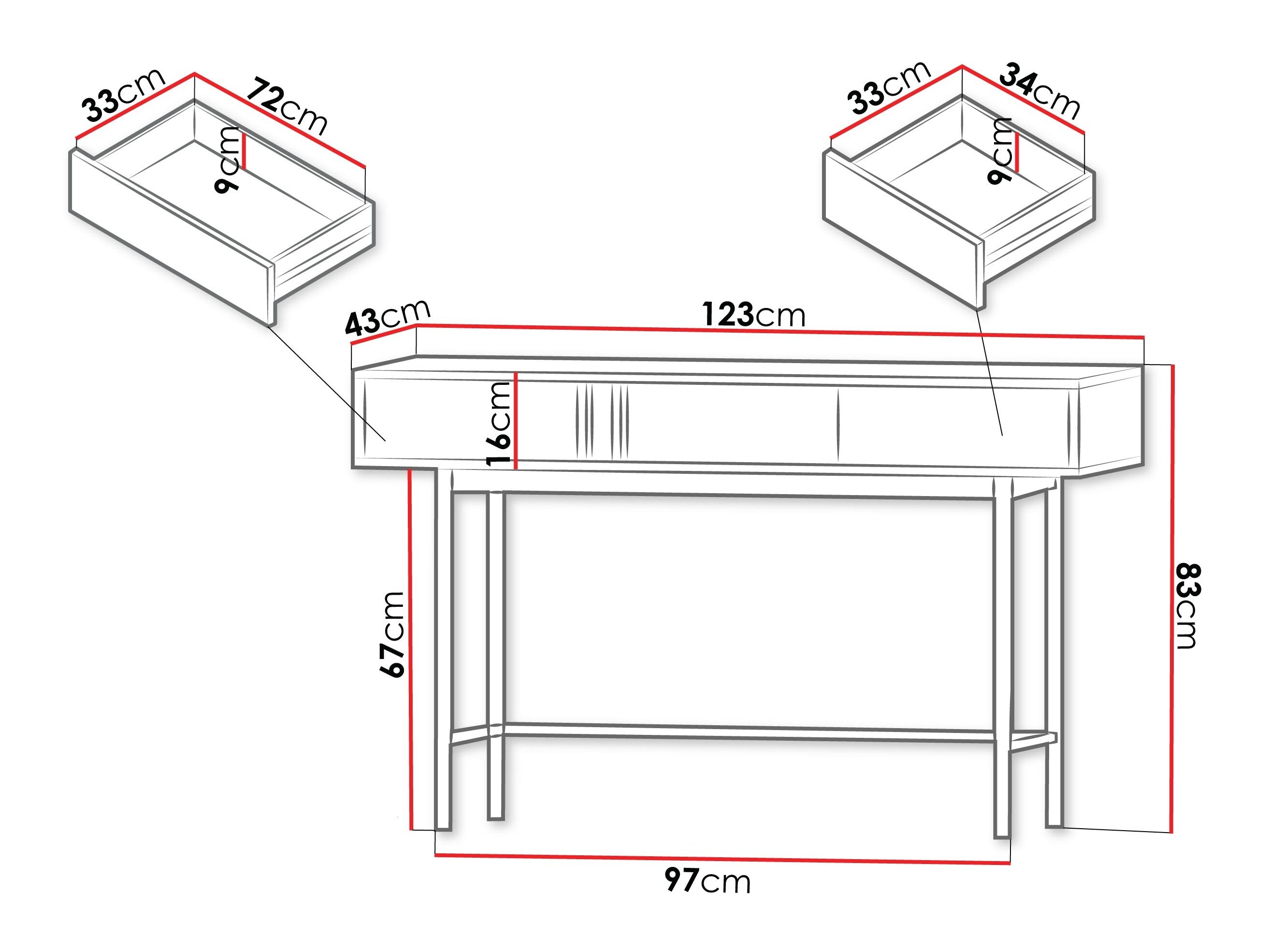 Konsolbord Levali 110 (Støvet grøn)