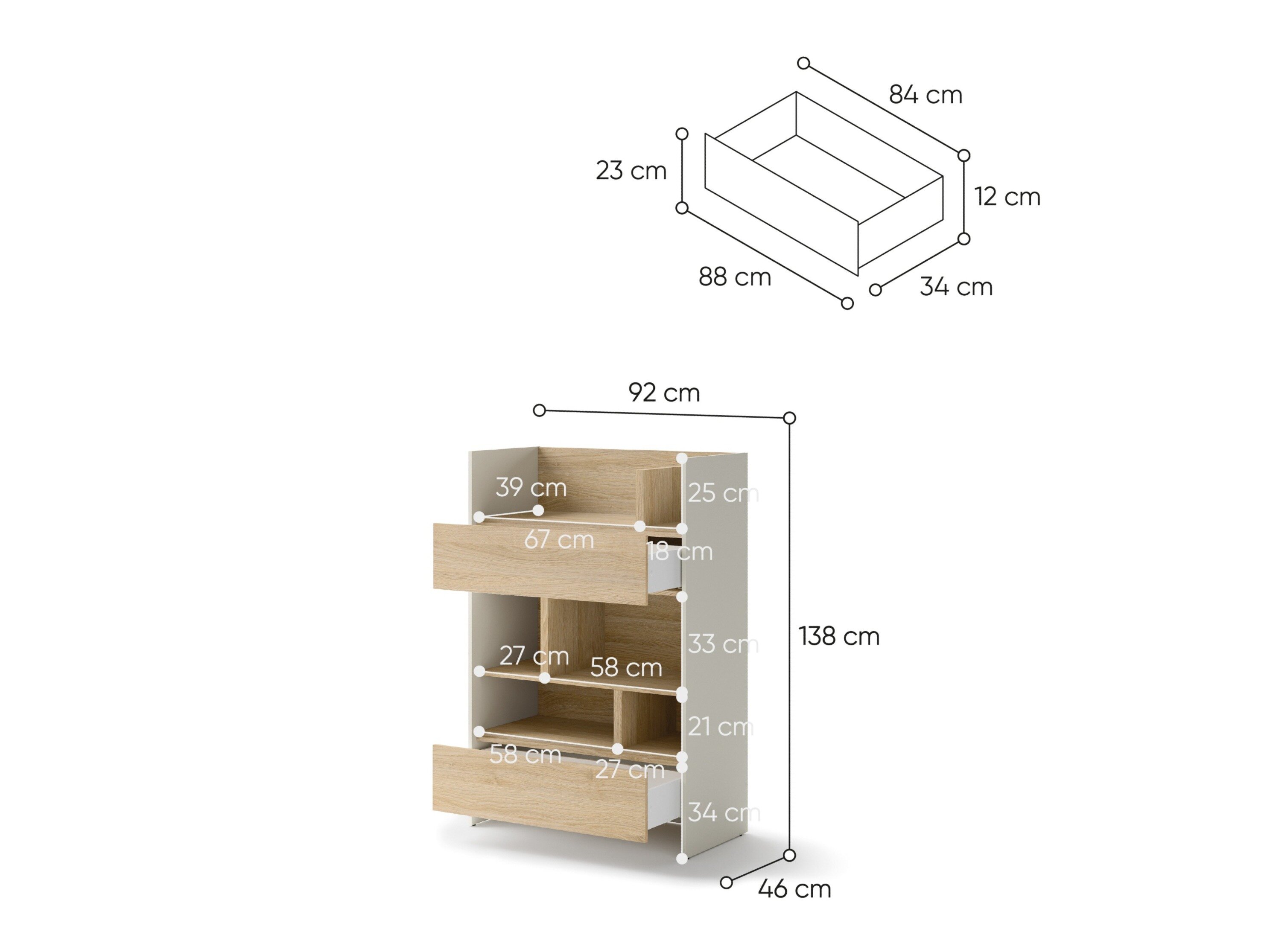 Reol Concept Pro Lenart Levfere 150 (Kashmir + Egetræ)