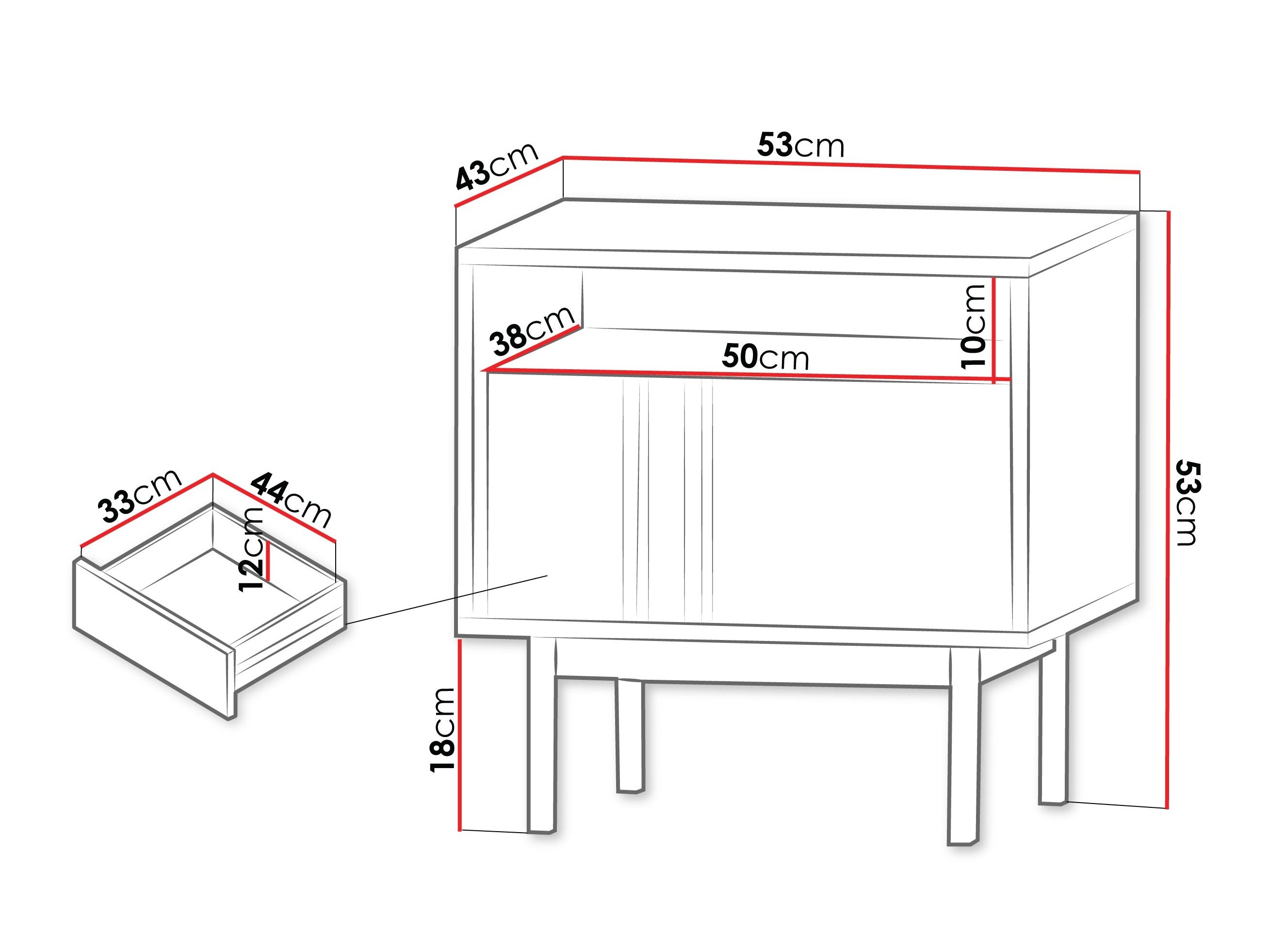 Sengebord Levali 112 (Egetræ)