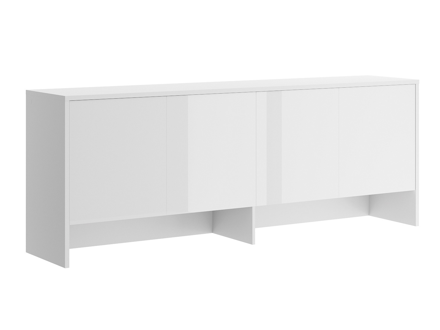 Skænk Concept Lenart IV (Hvid + Glansfuld hvid)