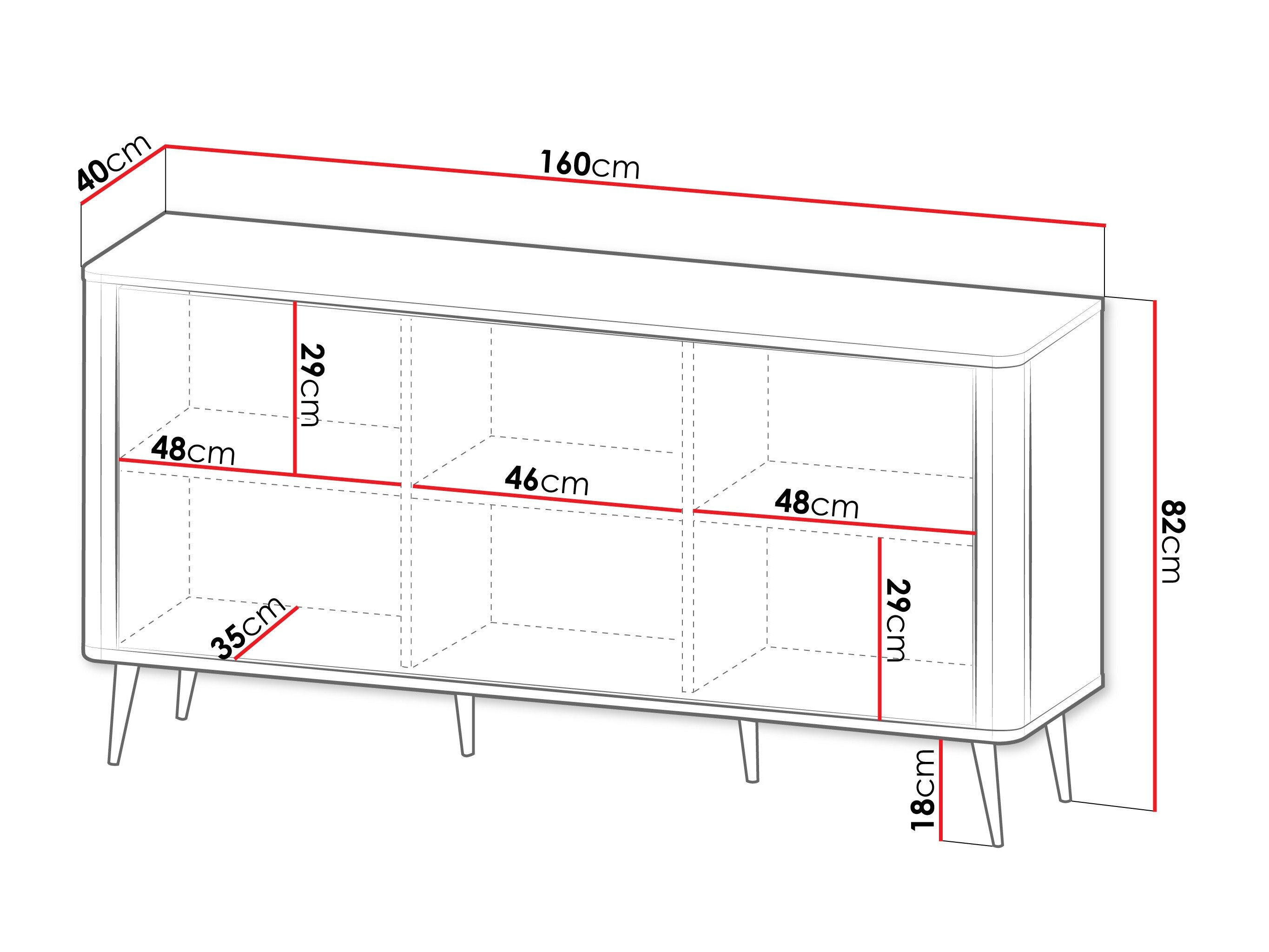 Skænk Lufela 106 (Kashmir + Valnød)